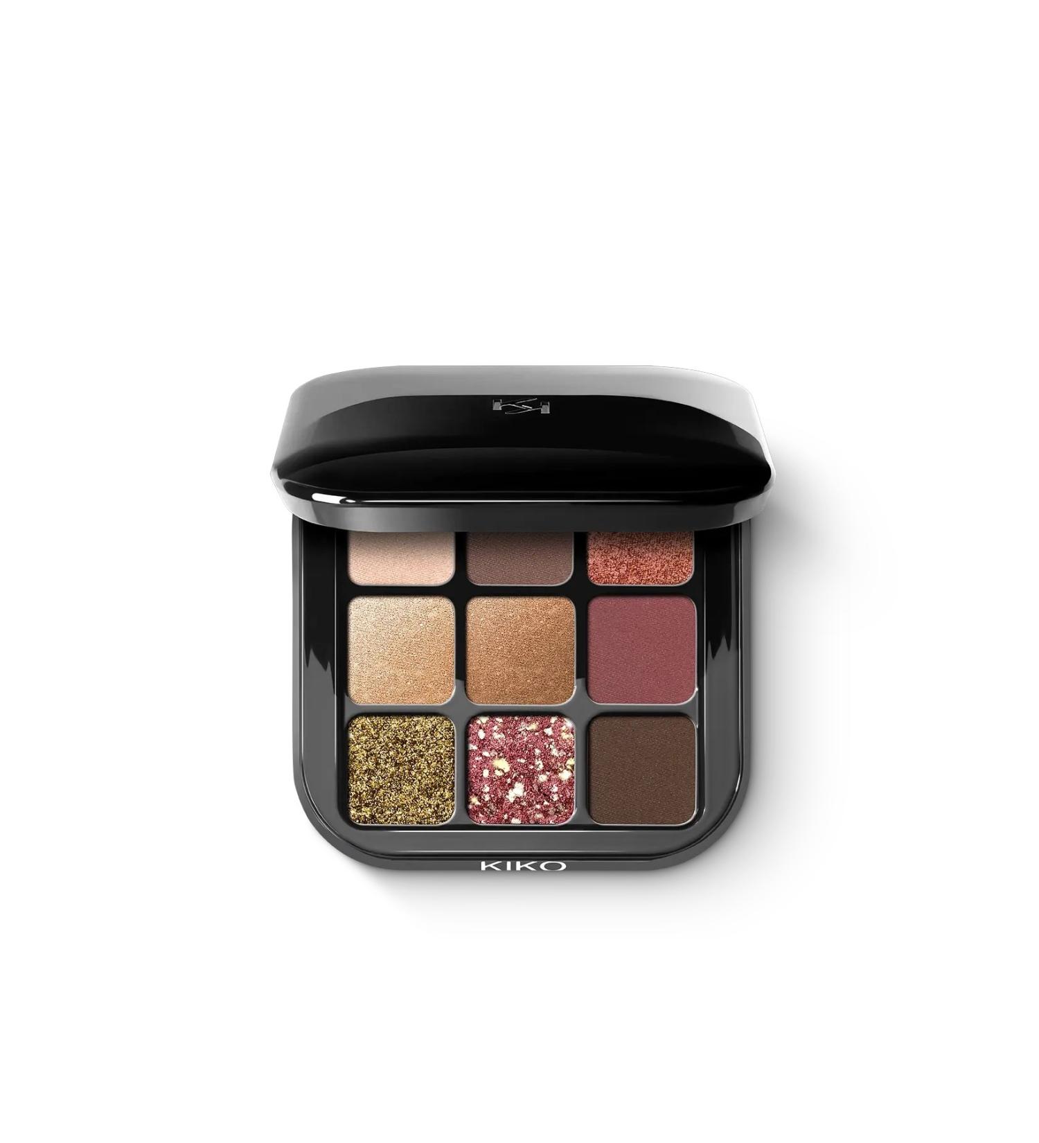 KIKO New Glamour Multi Finish Eyeshadow - Matte & Shimmer & Metallic Finish Intensely Pigmented Eyeshadow Palette 2.5GR - Buy Online on GoSupps.com