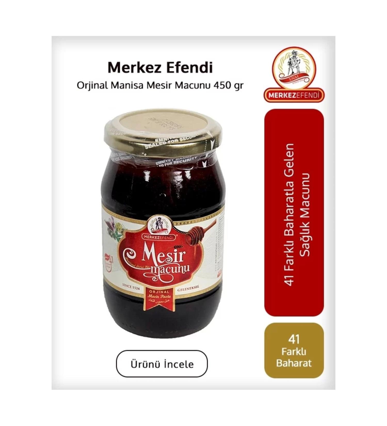 Merkez Efendi Manisa Mesir Paste 450 gr - Buy Online on GoSupps.com