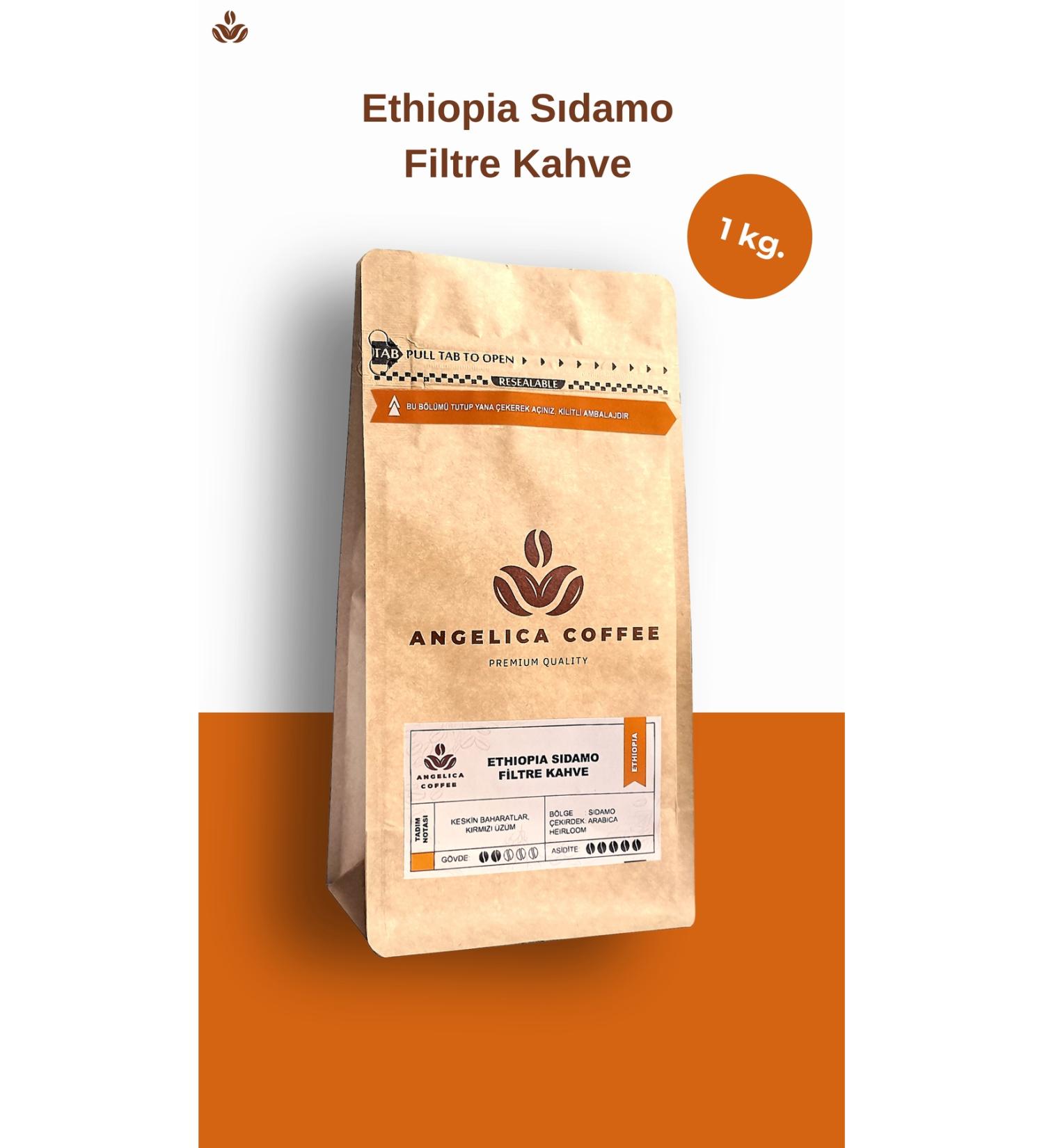 Angelica Coffee Ethiopia Sidamo Filter Coffee 1 Kg 1000 gr