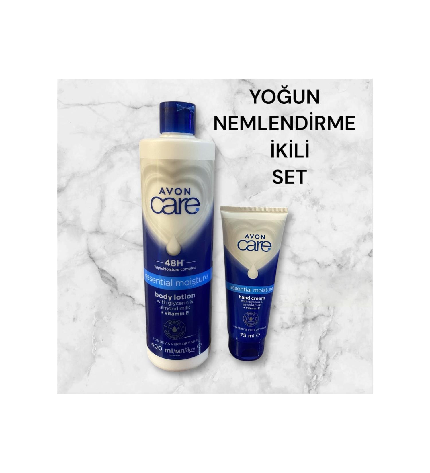 Avon ESSENTIAL MOISTURE INTENSIVE MOISTURIZING BODY LOTION AND HAND CREAM