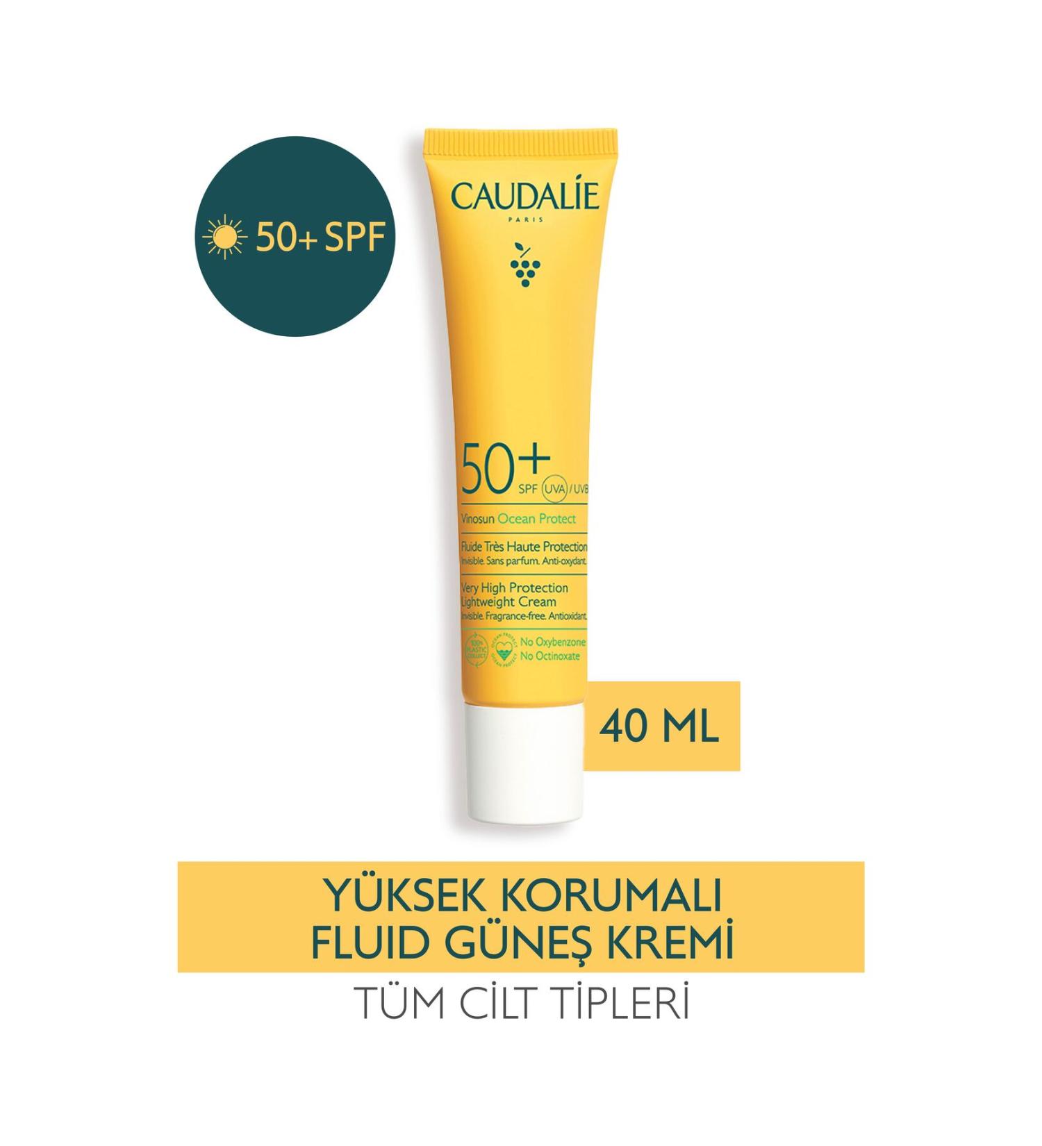 Caudalie Vinosun Spf50+ Ocean Protect Sunscreen Cream 40 Ml - Buy Online on GoSupps.com