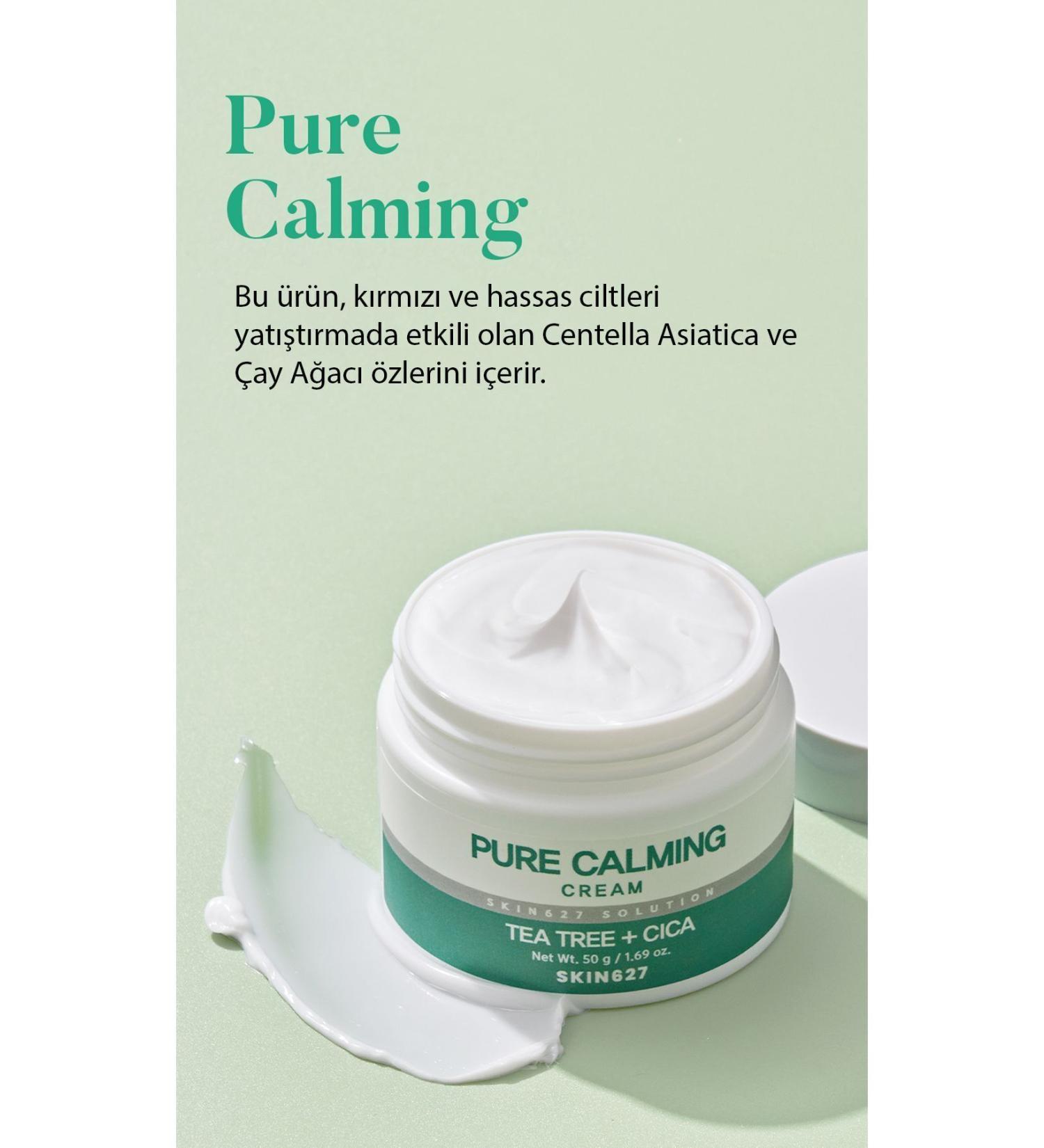 SKIN627 Korean Cosmetics Soothing Cream with Tea Tree for Sensitive Skin - Buy Online on GoSupps.com