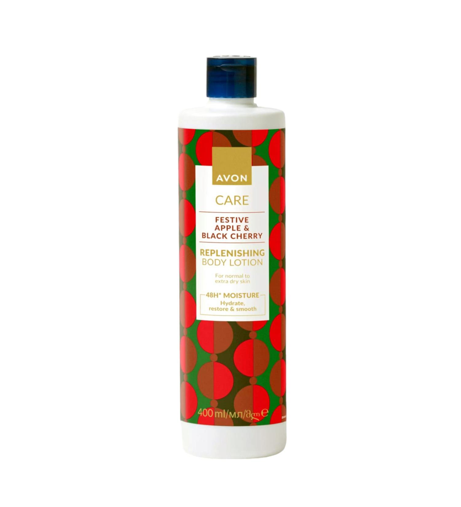 Avon Care Festive Refreshing Body Lotion with Apple and Black Cherry 400 Ml.