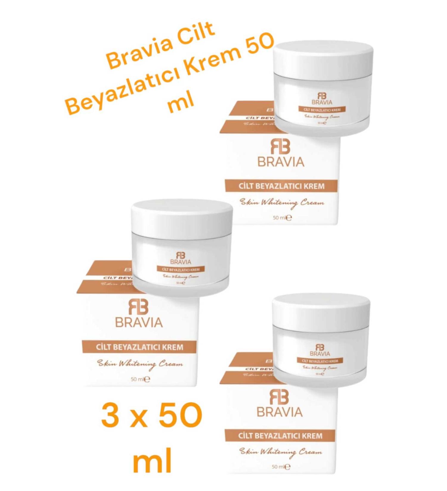 Bravia Skin Whitening Cream 50 ml 3-Face Bikini Area Underarm Skin Whitening and Darkening Cream