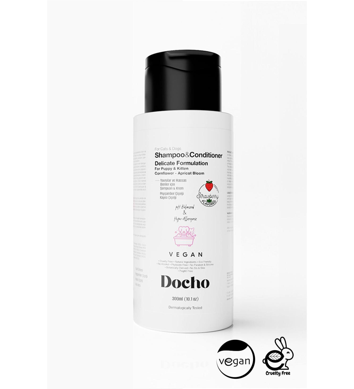 Docho Shampoo and Cream Delicate Sensitive Skin and Puppies 300 ml - Buy Online on GoSupps.com