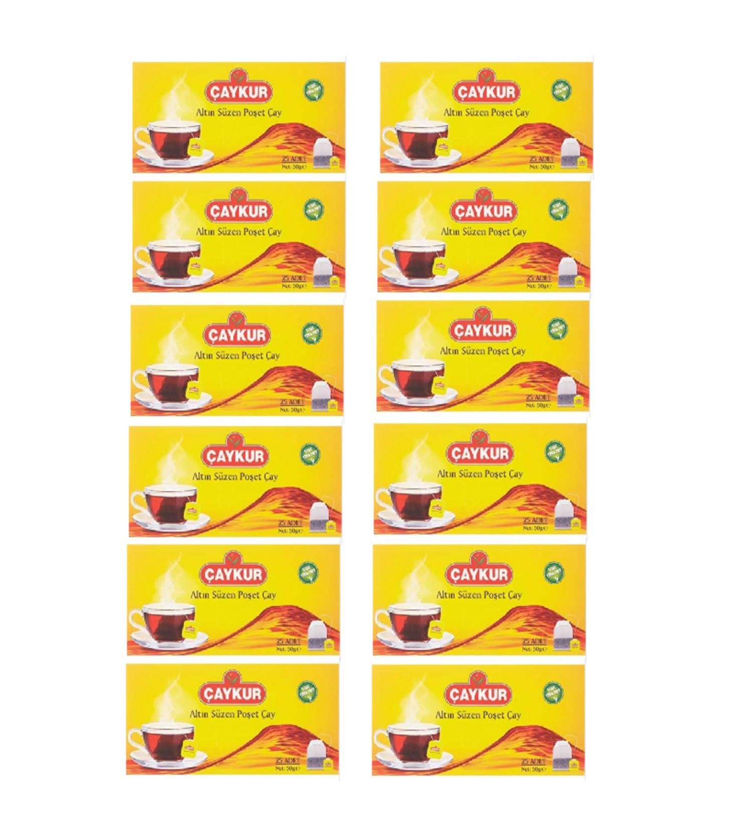 aykur Gold Filtering Cup Tea Bag 50 Gr X 12 pcs