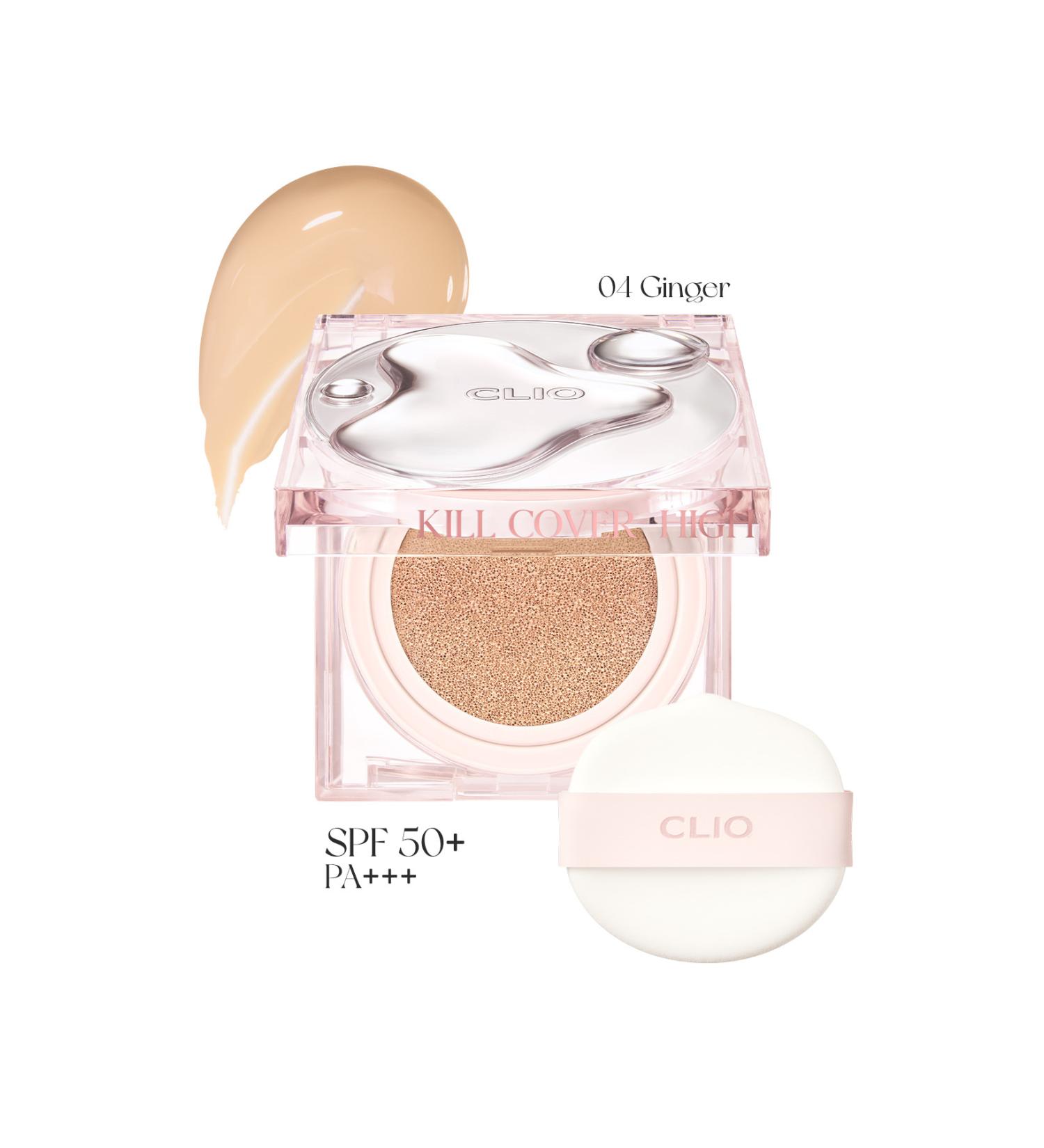 CLIO Intense Moisture and Shine Cushion Kill Cover High-glow Cushion Spf50 Pa (4 GINGER) - Buy Online on GoSupps.com