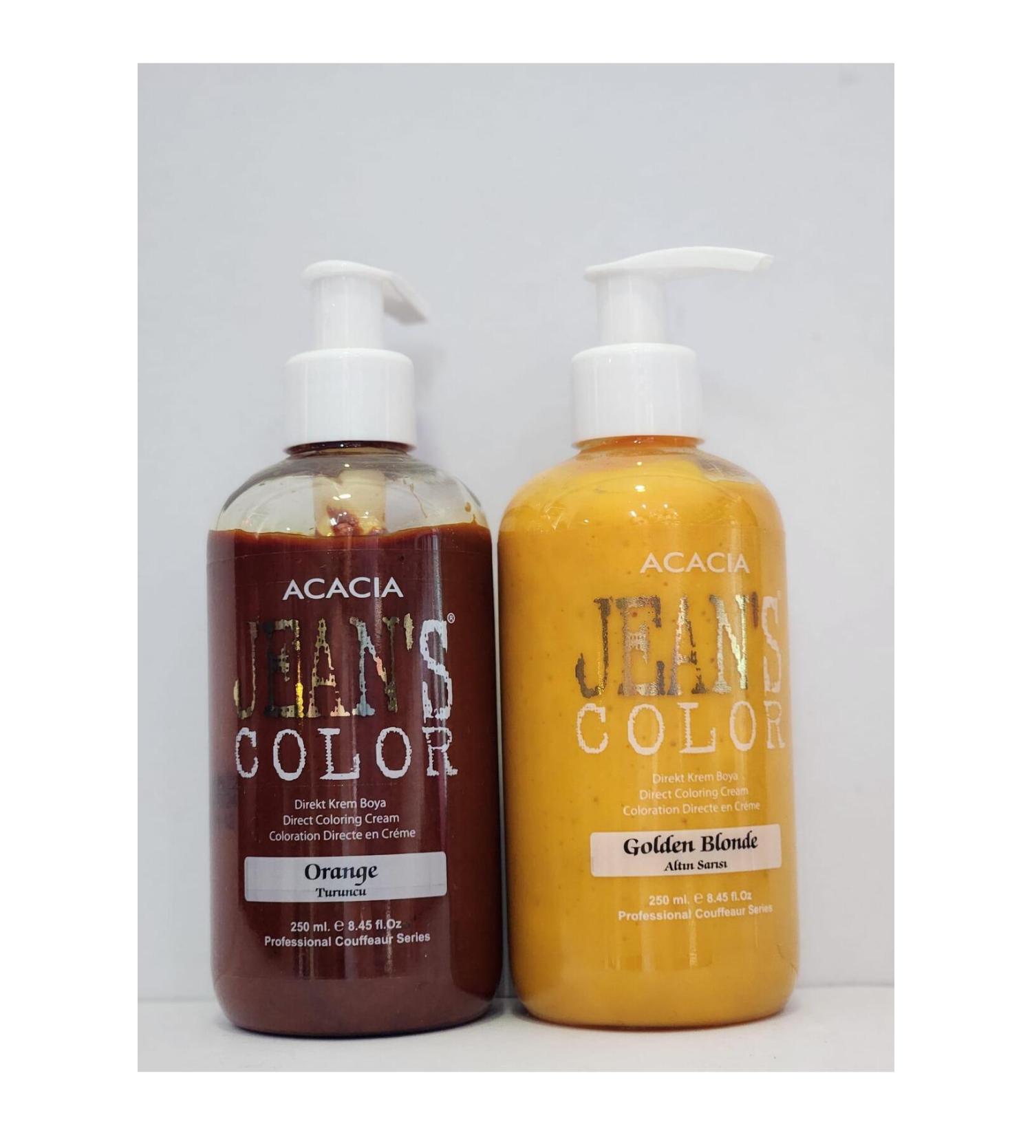 Acacia Jean's Color Orange-Gold Yellow 250 ml Set of 2