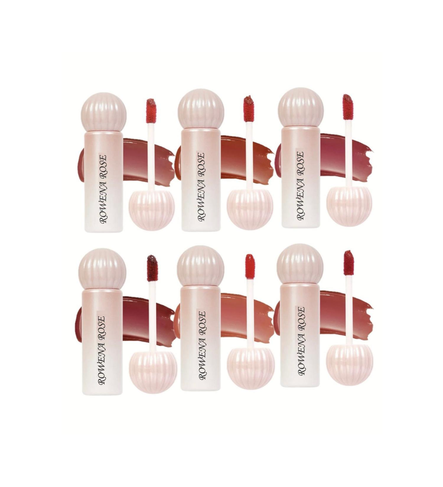 ROWENAROSE Round Tip Wet Lipstick Set Waterproof