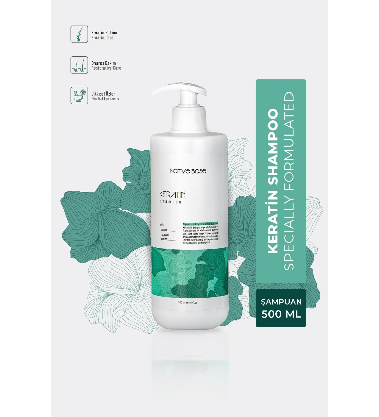 Native Base Keratin SHAMPOO 500 ML