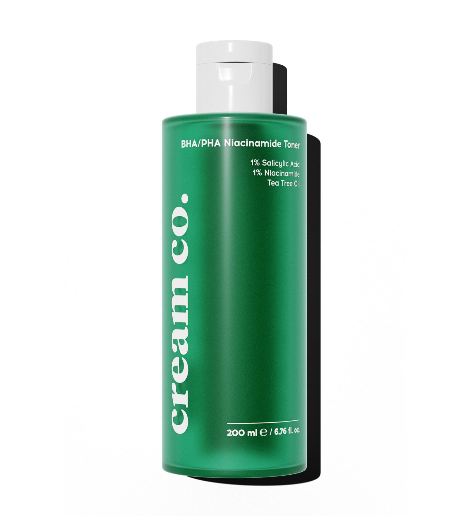 Cream Co. Bha Pha Niacinamide Toner | Pore Tightener Acne Blackhead Remover | Salicylic Acid - Buy Online on GoSupps.com