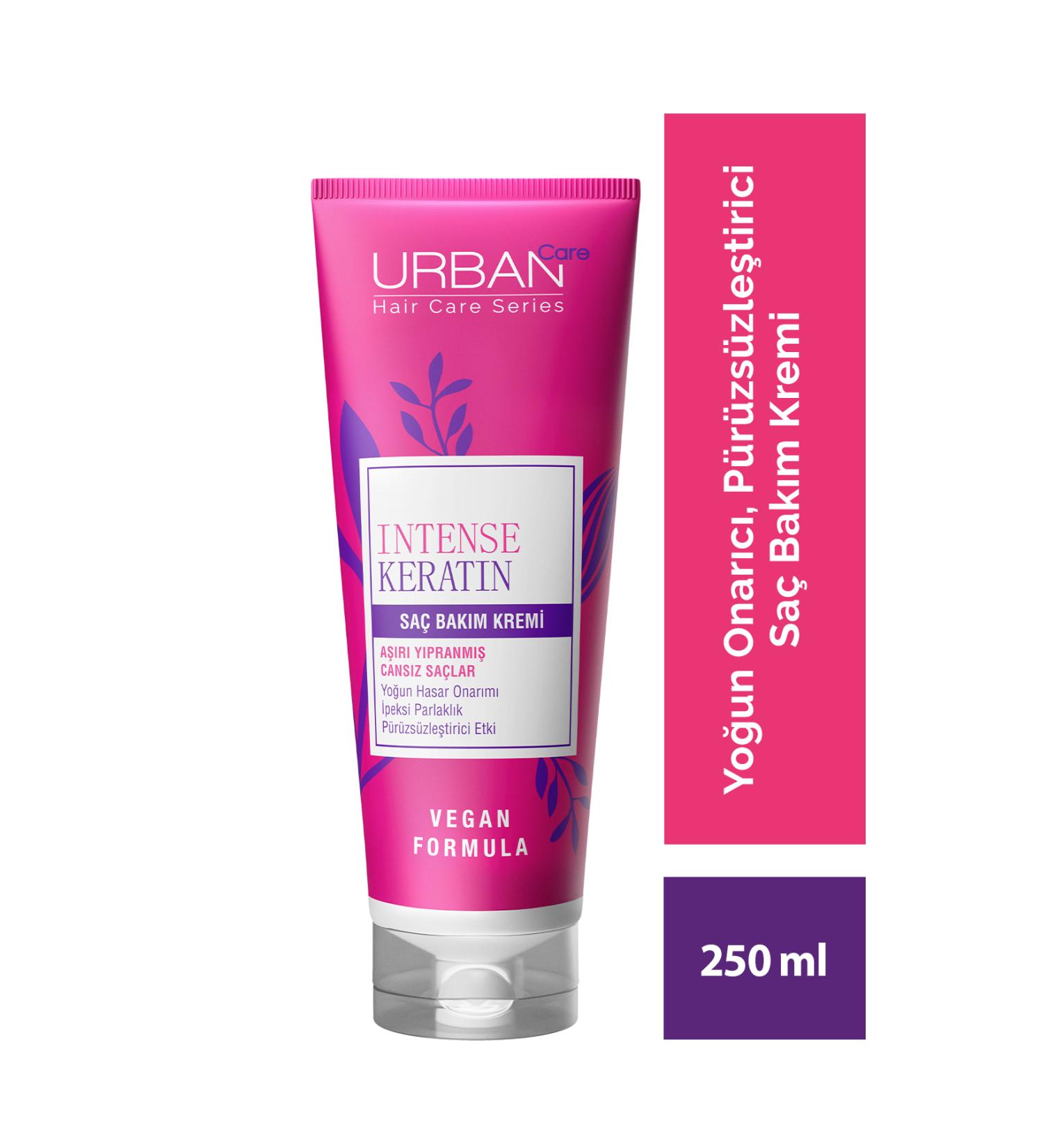 Urban Care Intense Keratin Hair Care Cream for Extremely Damaged Hair-250 Ml-vegan - Buy Online on GoSupps.com