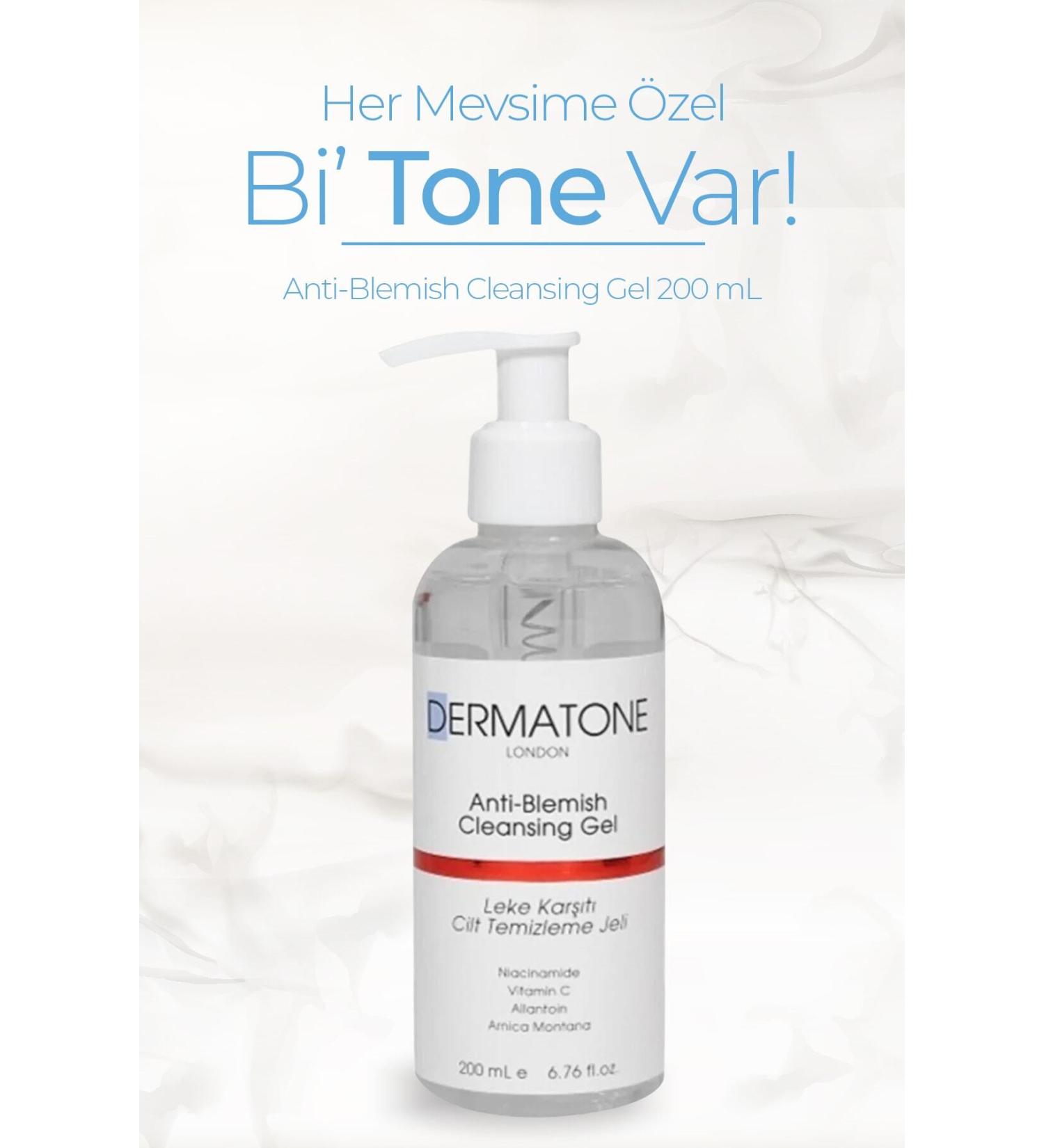 DERMATONE Anti-blemish Cleansing Gel | Anti-Blemish Skin Cleansing Gel | Niacinamide Vitamin C Allantoin