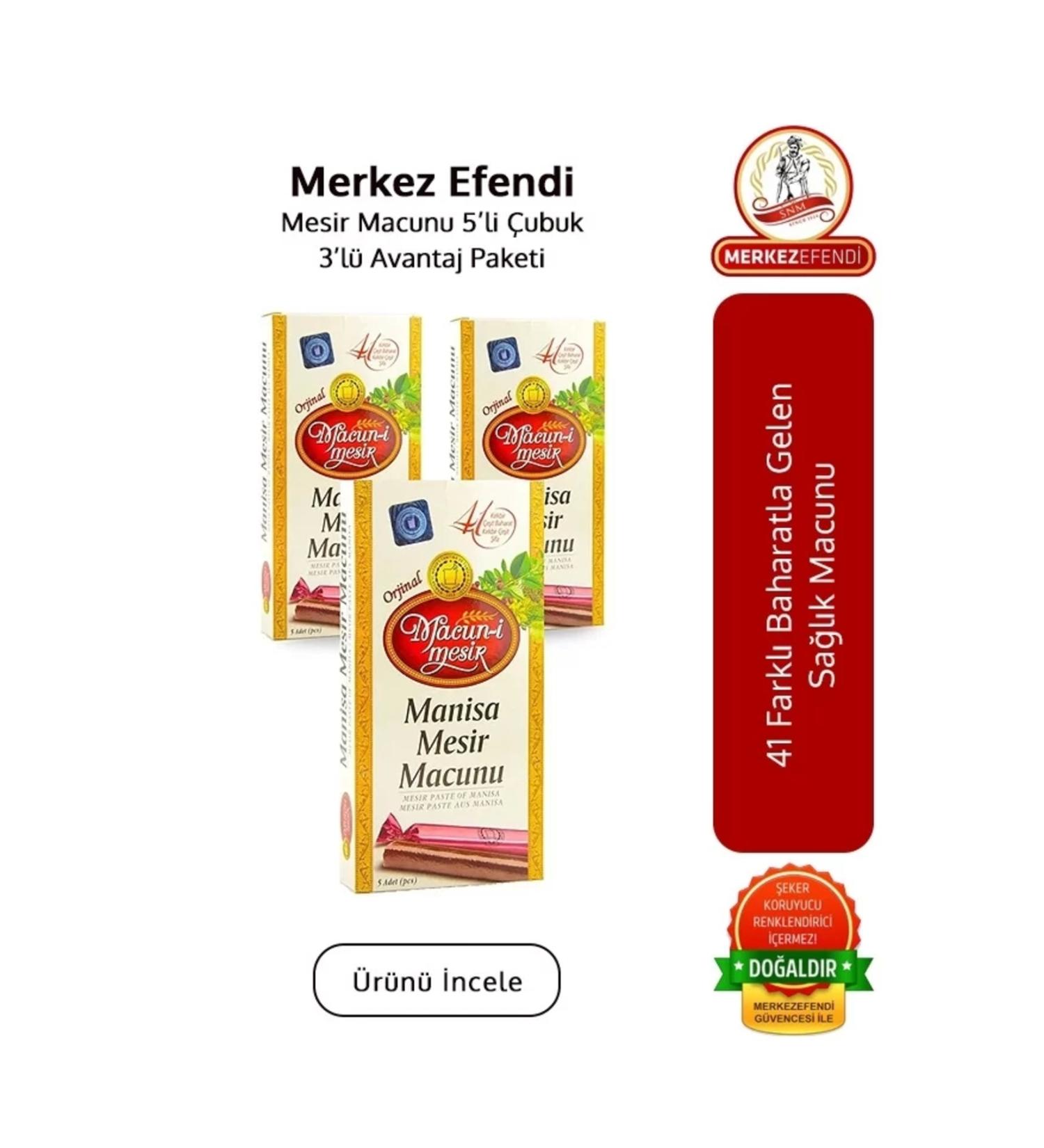 SN-M MERKEZEFENDI Mesir Mesir Paste 5 Piece Stick 3 Piece Advantage Package