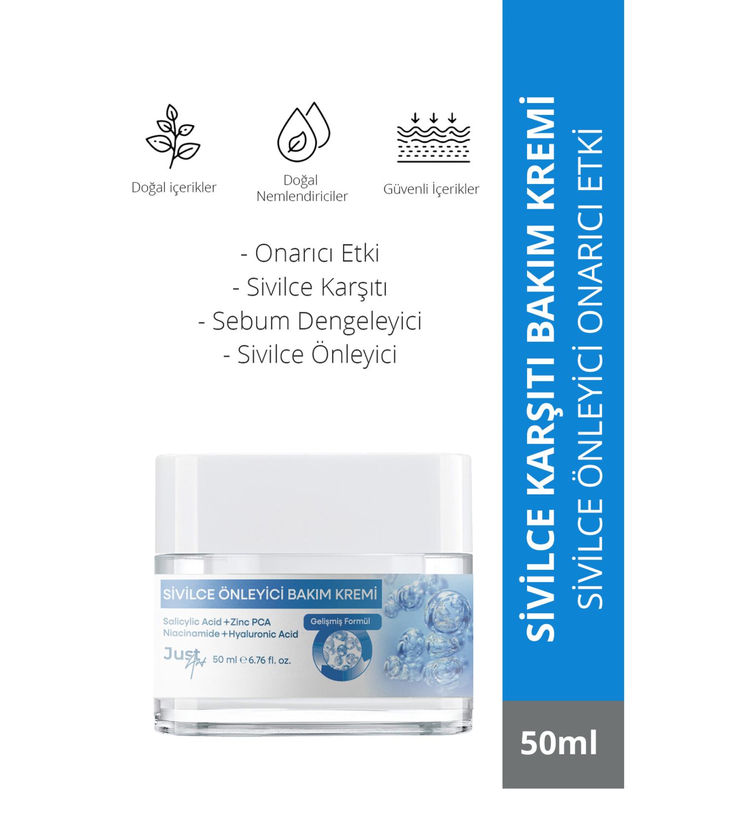 Just Art Anti-Acne and Anti-Acne Drying Effect Anti-Acne Face Cream 50ml - Buy Online on GoSupps.com