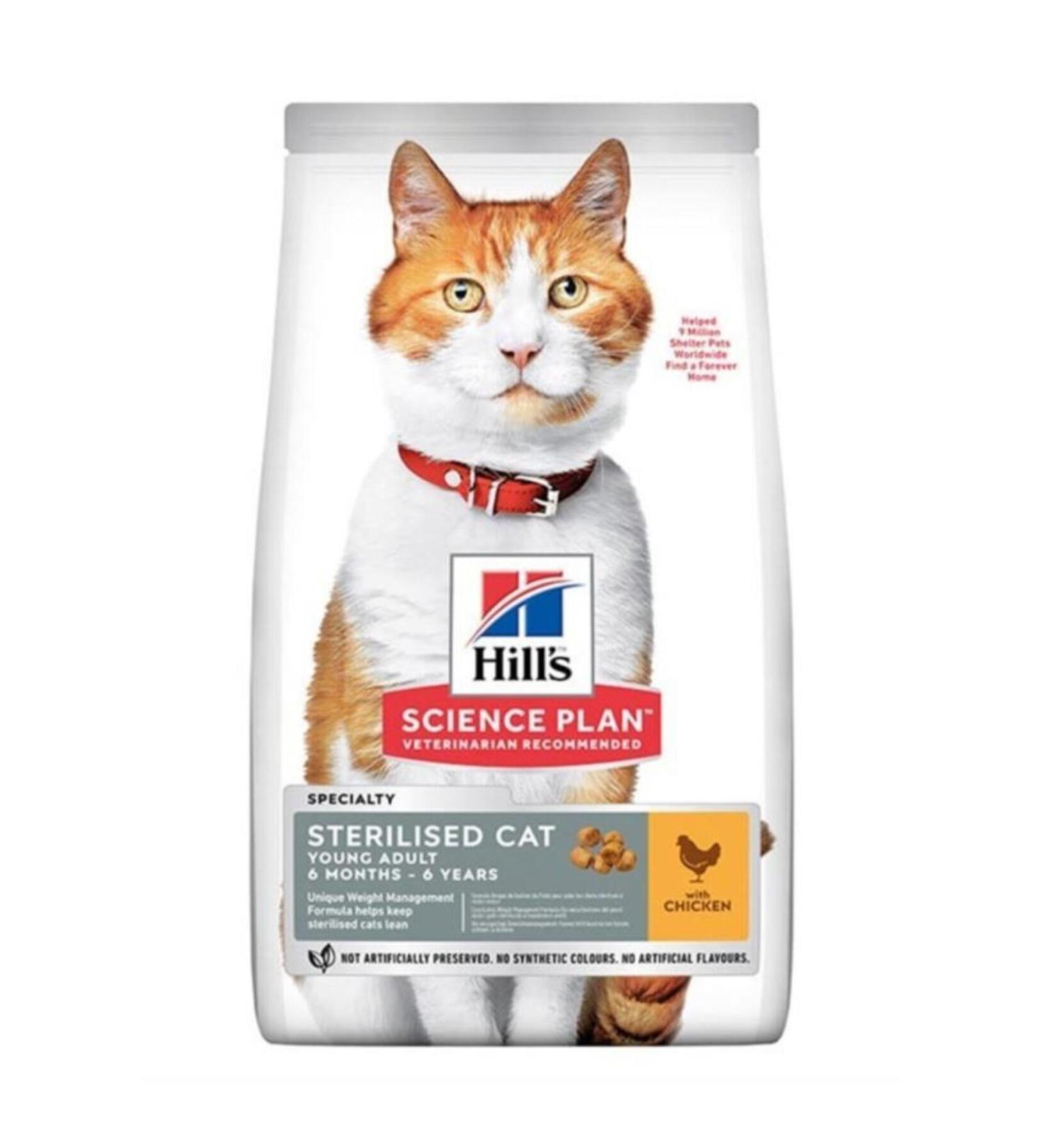 Hill's SCIENCE PLAN Chicken Sterilized Cat Food 13+2 Kg