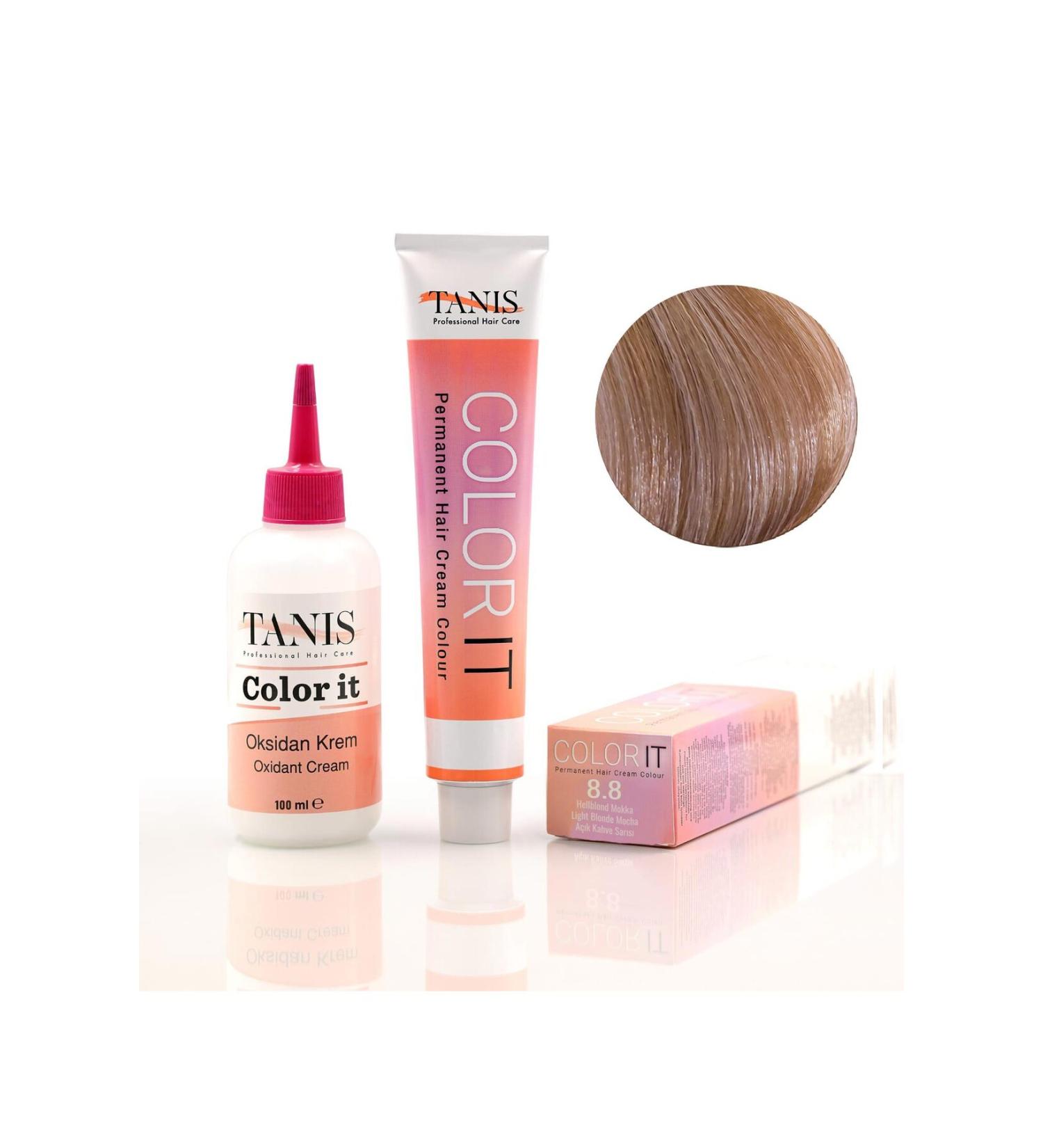 TANIS PROFESSIONAL TANIS COLOR-IT (100 ML) Permanent Hair Dye 8.8 (Light Brown Blonde)