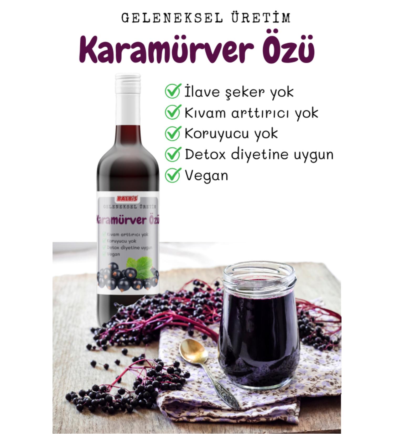 Balbis Natural Black Elderberry Extract 250 cc - Pure and Vegan - Buy Online on GoSupps.com