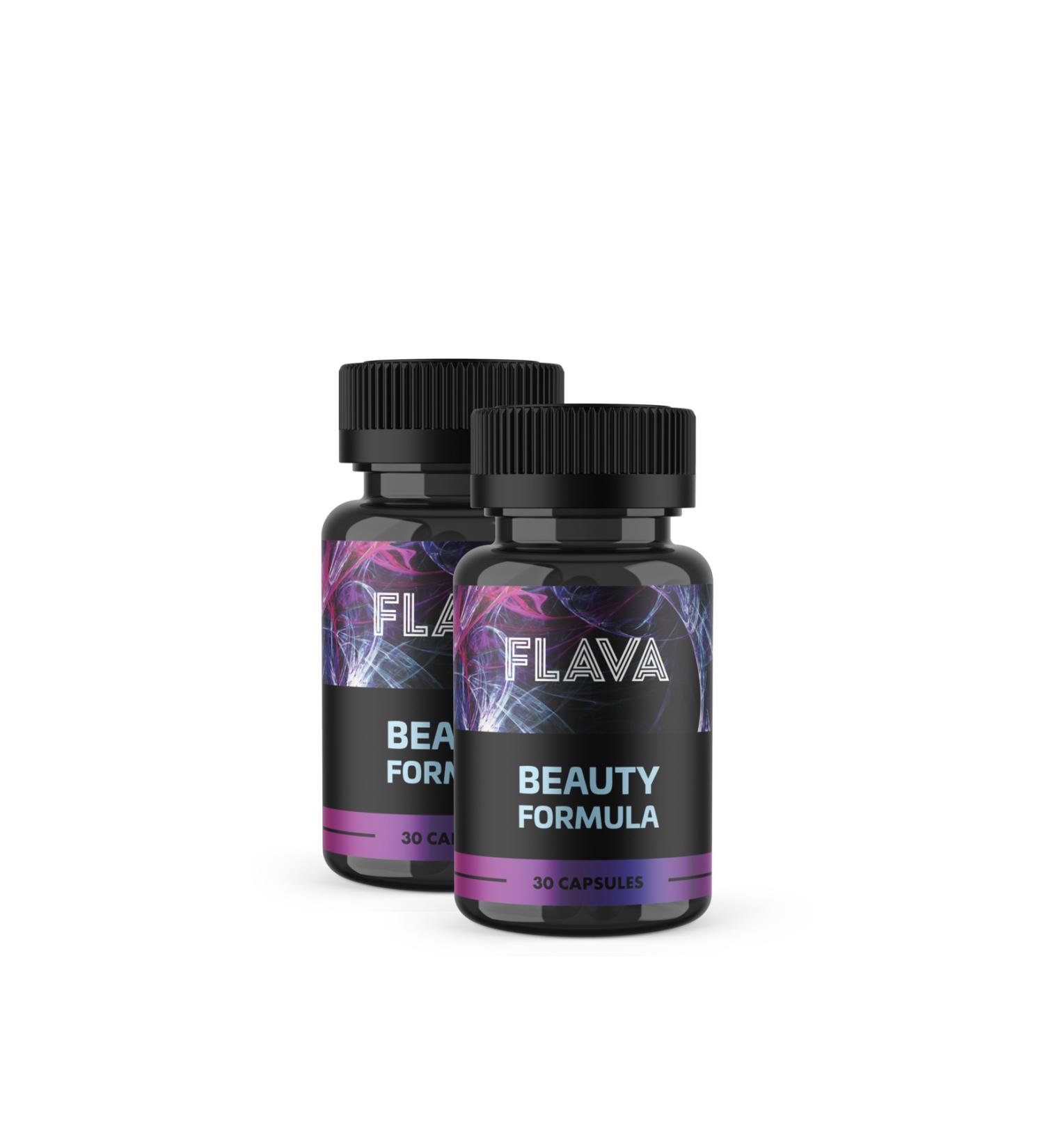 FLAVA Beauty Formula - 30 Capsules x 2 Pieces