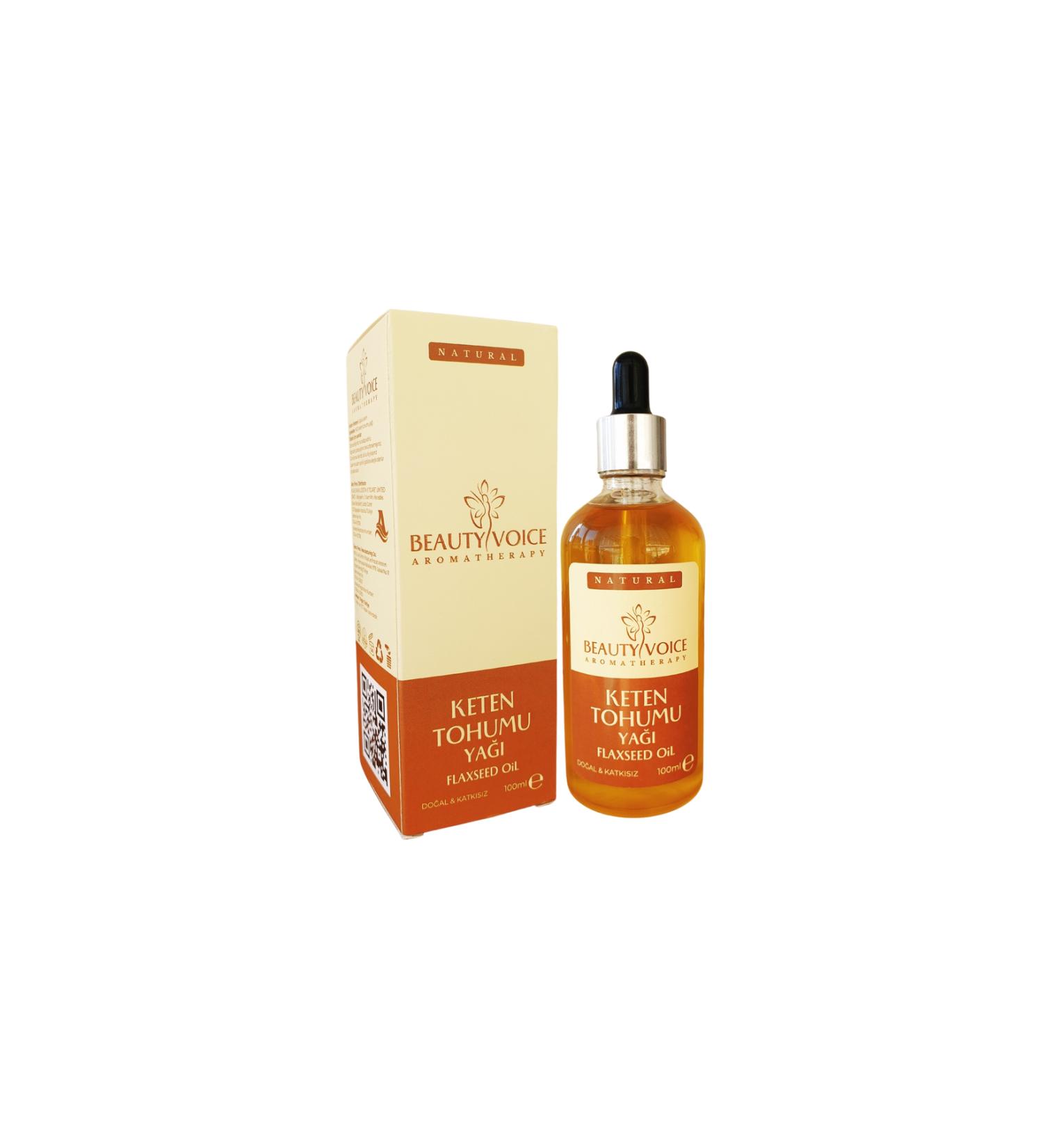 Beauty Voice Natural Cold Pressed Linseed Oil Organic Pure Vegetable Oil Skin Care Oil - 300 ml