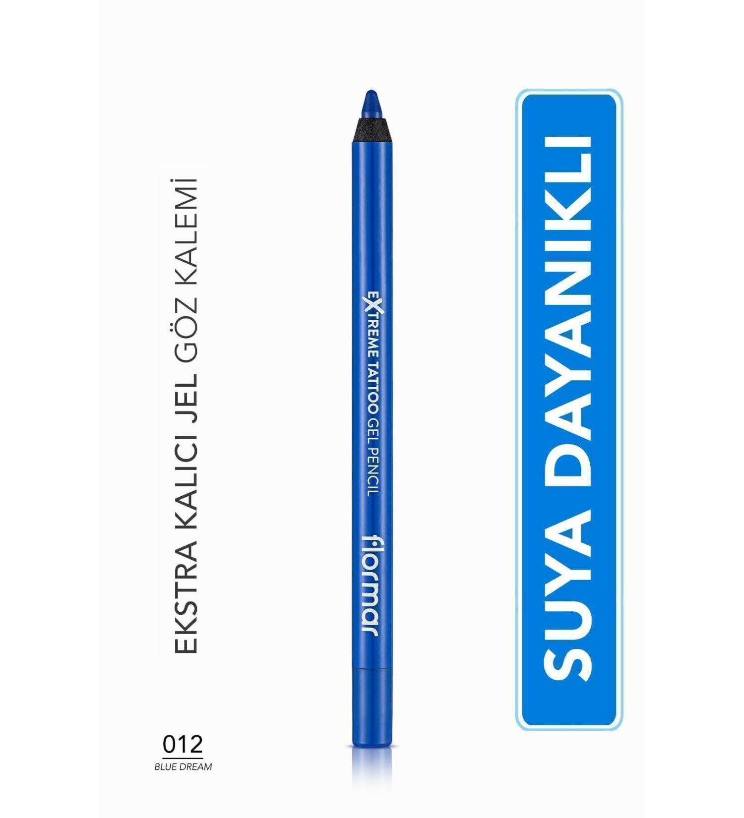 Flormar Permanent Gel Eye Pencil Creating Glamorous Looks with Its High Pigmentation-012 eleg.1352