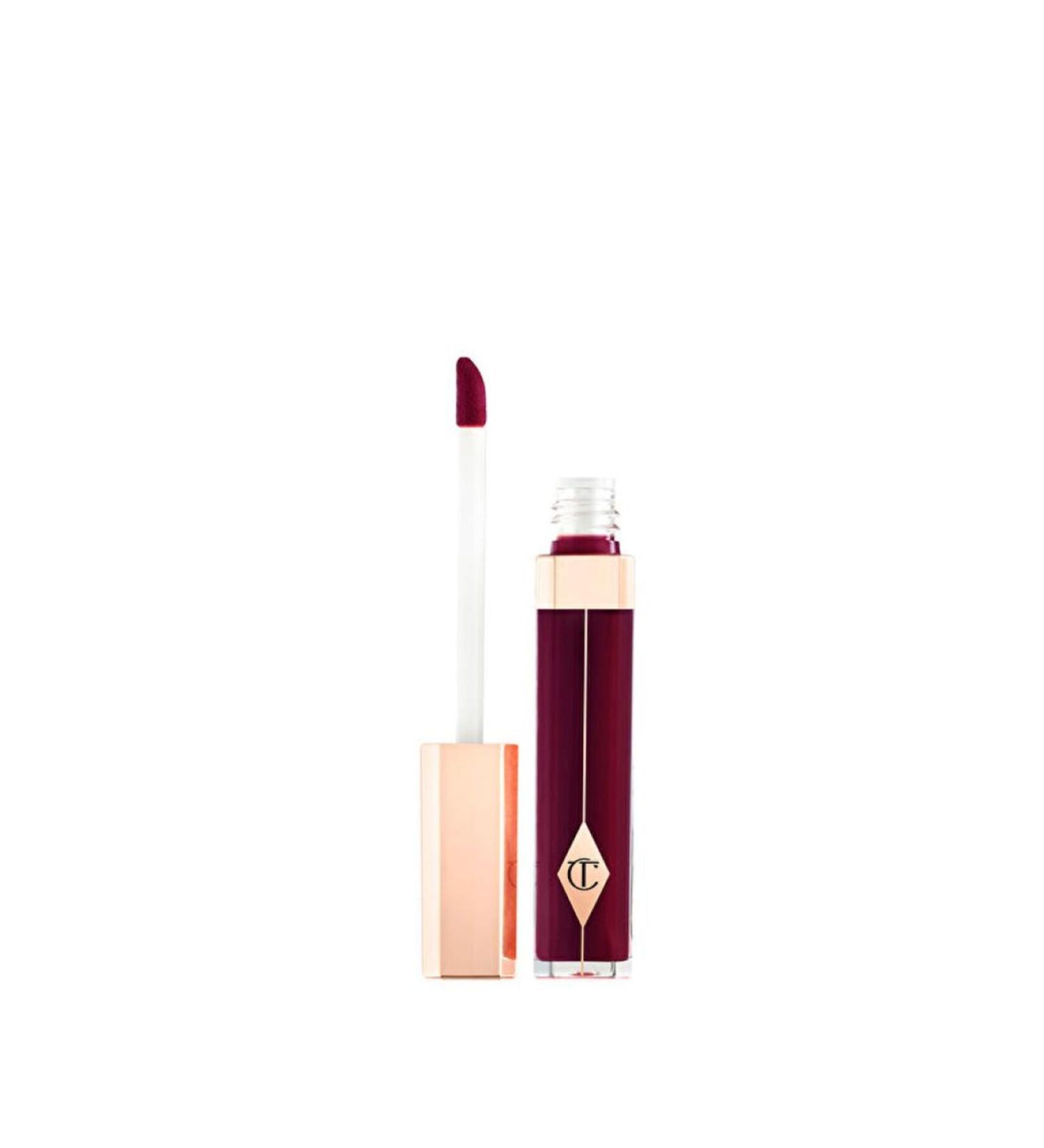 charlotte tilbury lip lustre pillow talk liquid gloss shine soothing protection and moisturizing