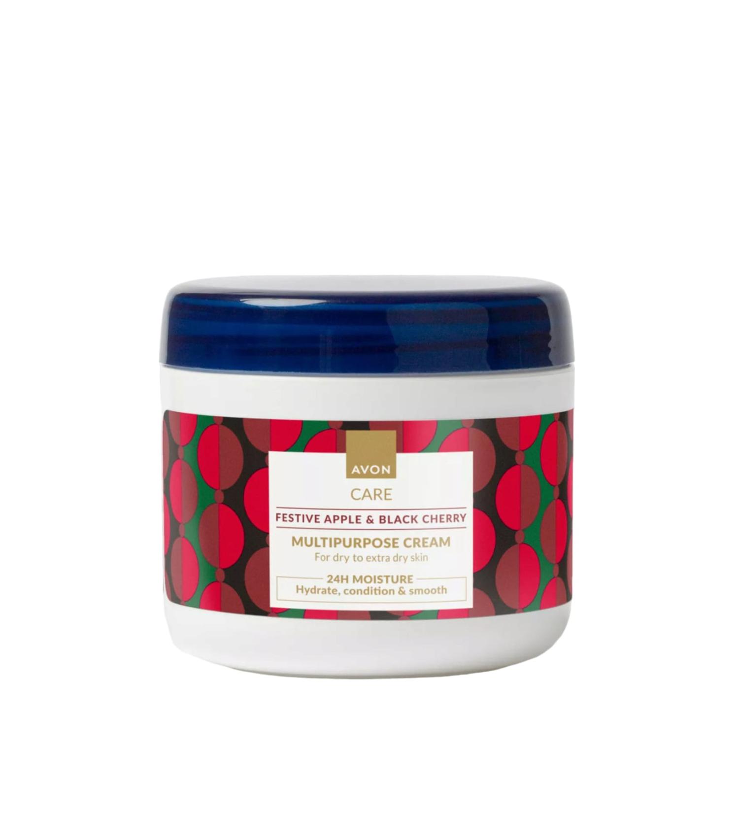 Avon Care Festive Moisturizing Multi-Purpose Cream with Apple and Black Cherry 400 Ml.