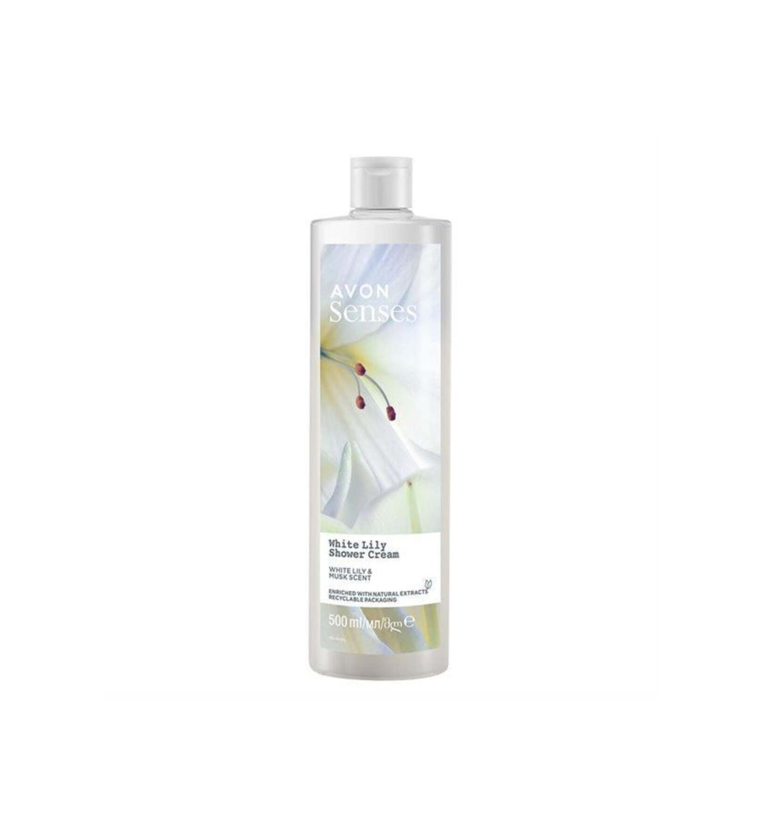 Avon Senses White Lily Creamy Shower Gel 500ml