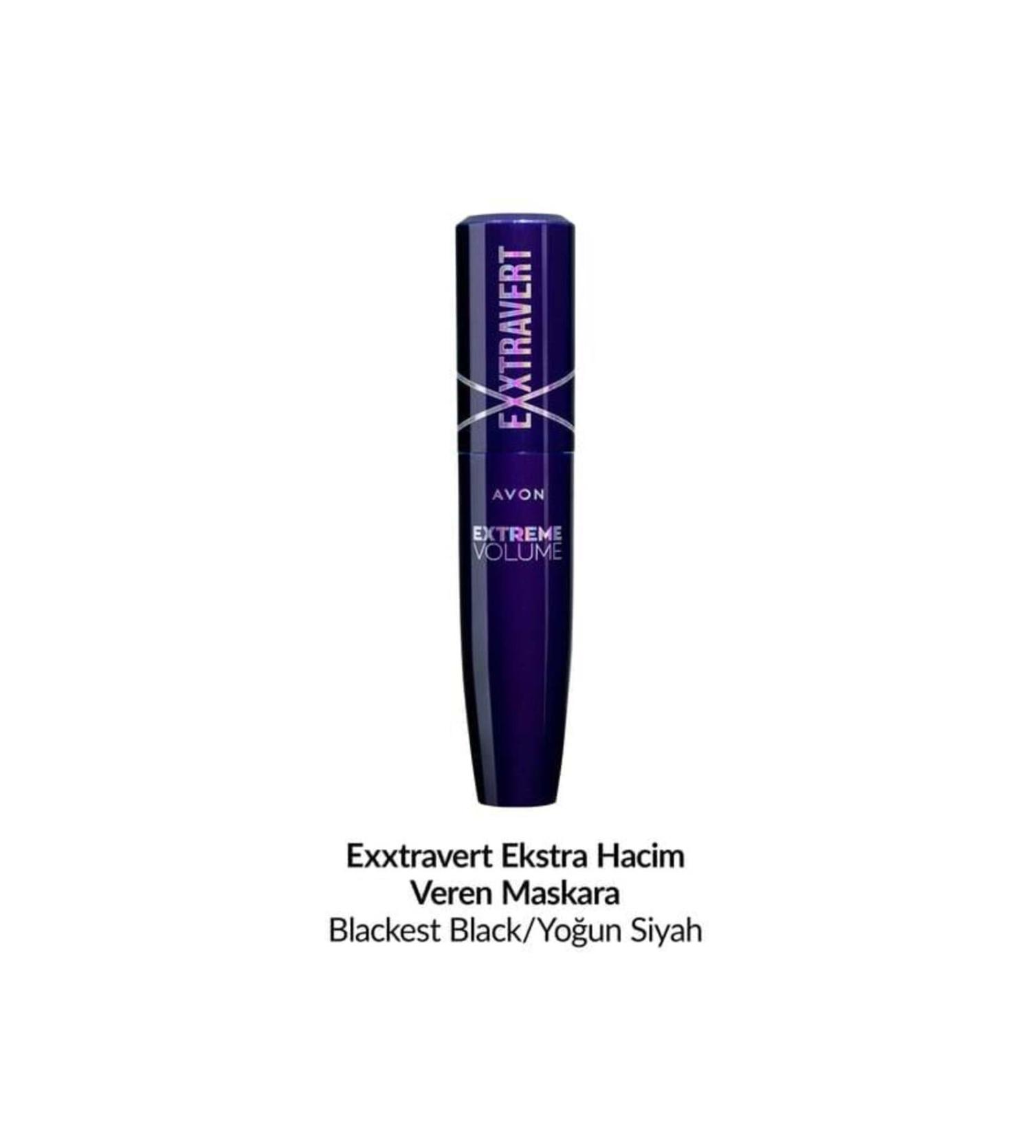 Avon Exxtravert Extra Volume Mascara 9.5 ml Blackest Black - Buy Online on GoSupps.com