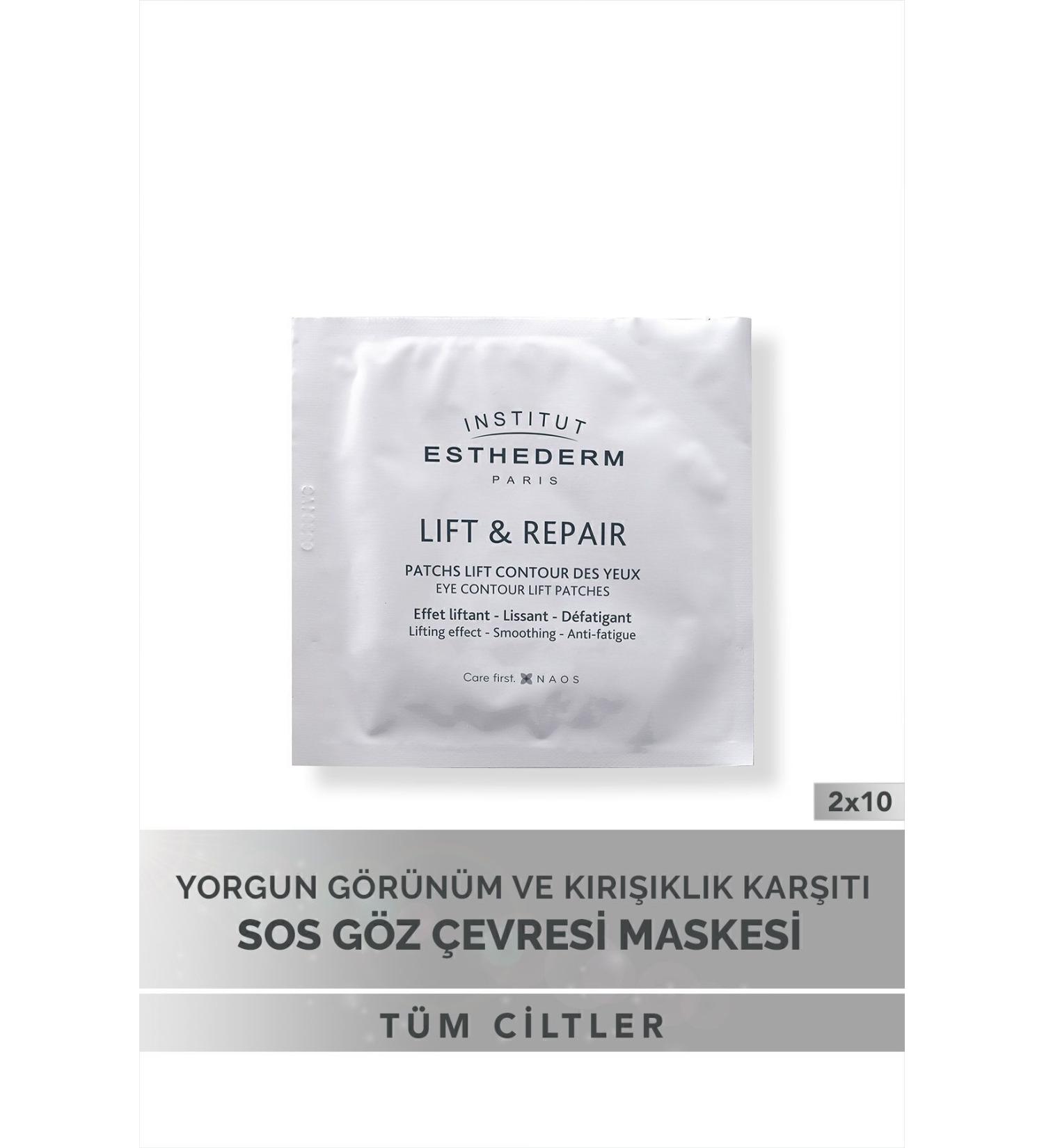 INSTITUT ESTHEDERM Moisturizing Smoothing Eye Contour Mask That Reduces the Appearance of Fine Lines 2x10 Demb.995