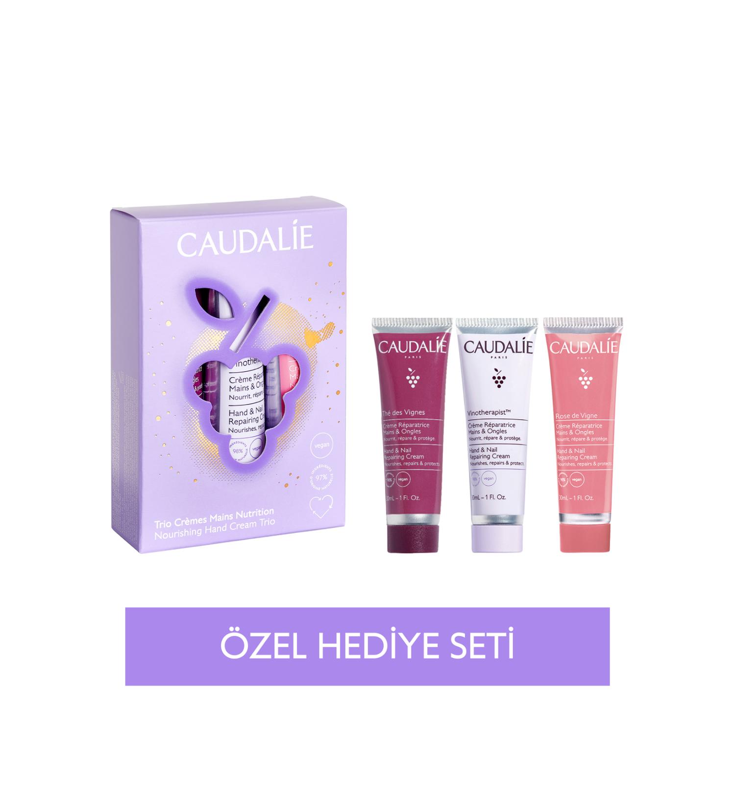 Caudalie Hand Care Cream Trio 30ml - Vinotherapist &The Des Vignes & Rose De Vignes - Buy Online on GoSupps.com