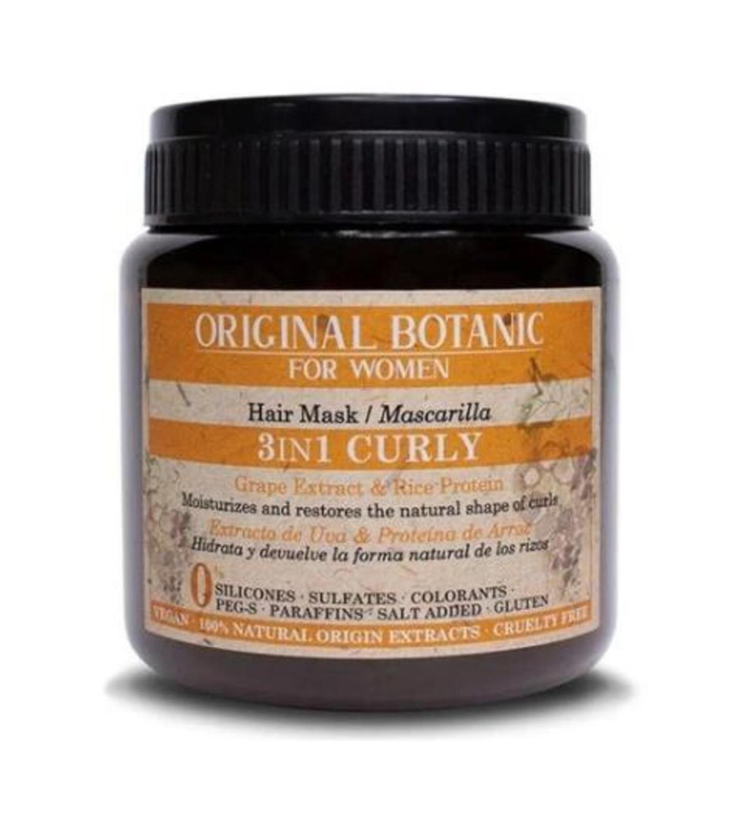 Original Botanic 3in1 Curly Hair Special Vegan Mask Women 250 ml