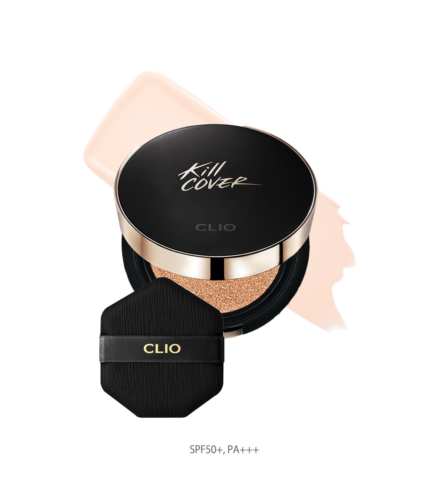 CLIO Matte Finish Coverage Cushion Clio Kill Cover Fixer Cushion+Refill SPF50+/PA+++(02/Lingerie) - Buy Online on GoSupps.com