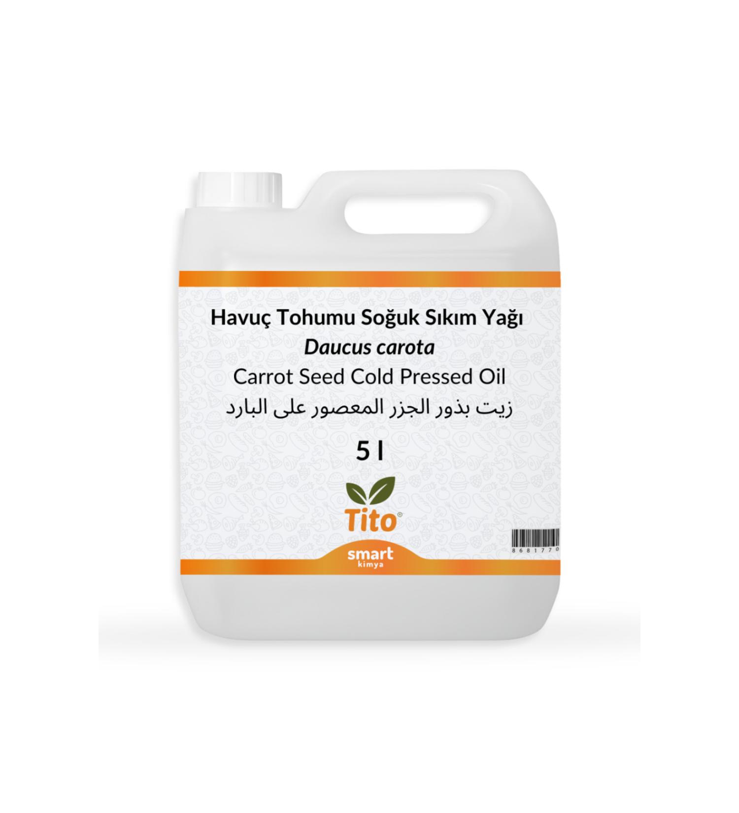 Tito Carrot Seed Cold Pressed Oil Daucus Carota 5 Liters