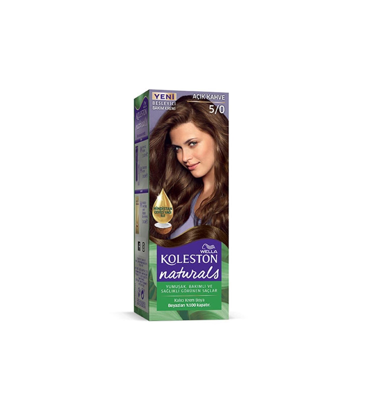 Naturals Hair Dye Light Brown 5/0 2x Pack - Lisinya
