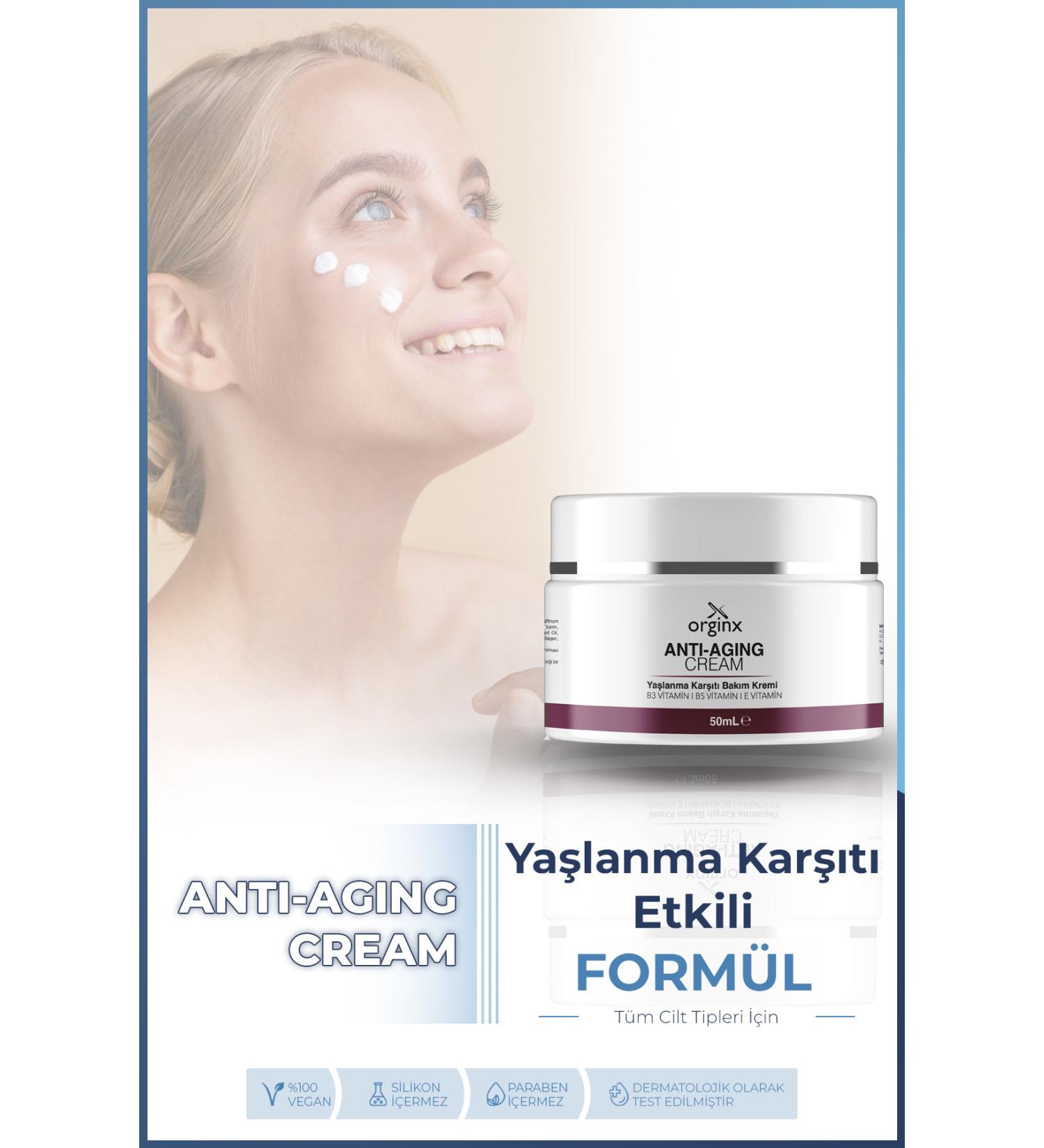 Orginx Anti-Aging and Anti-Wrinkle Brightening Cream 50ml - Buy Online on GoSupps.com