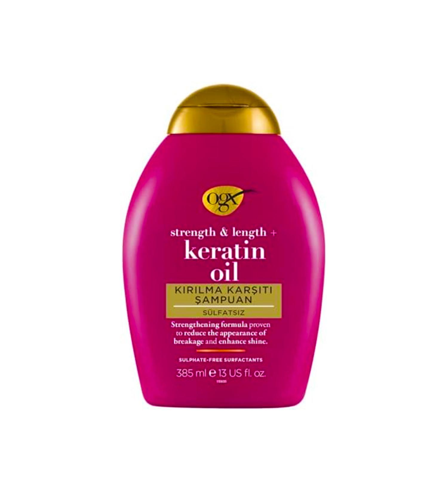 OGX Keratin Oil Shampoo - Anti-Breakage Hair Care Shampoo 385ml
