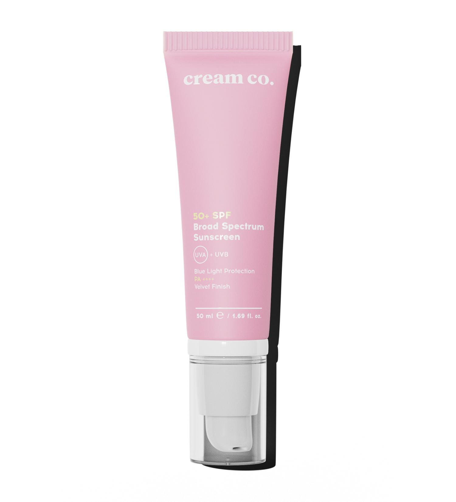 Cream Co. Spf 50 Sunscreen | Brightening Anti-Blemish Skin Tone Evener | All Skin Types - Buy Online on GoSupps.com