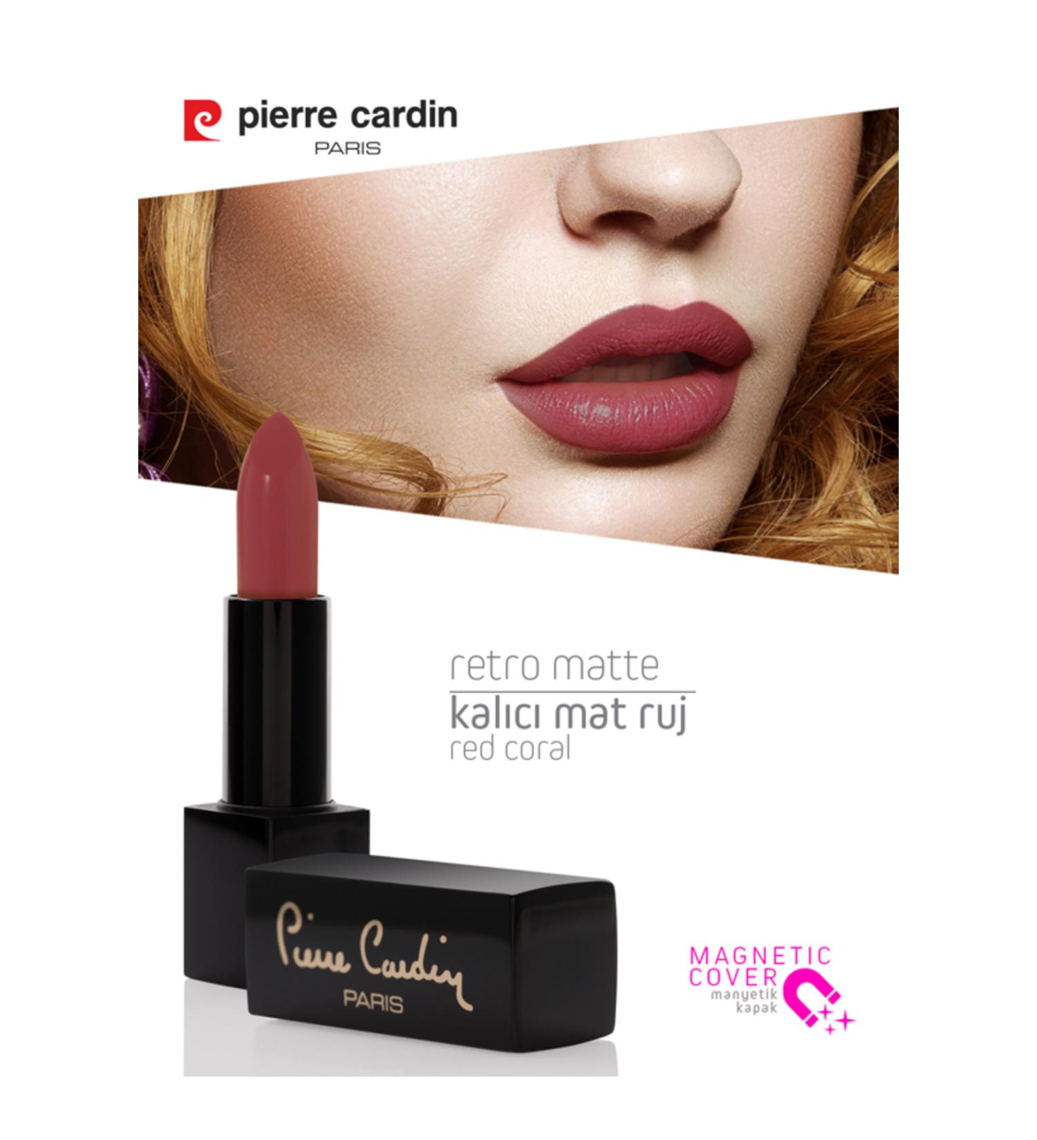 Pierre Cardin Retro Matte Lipstick - Red Coral - 149