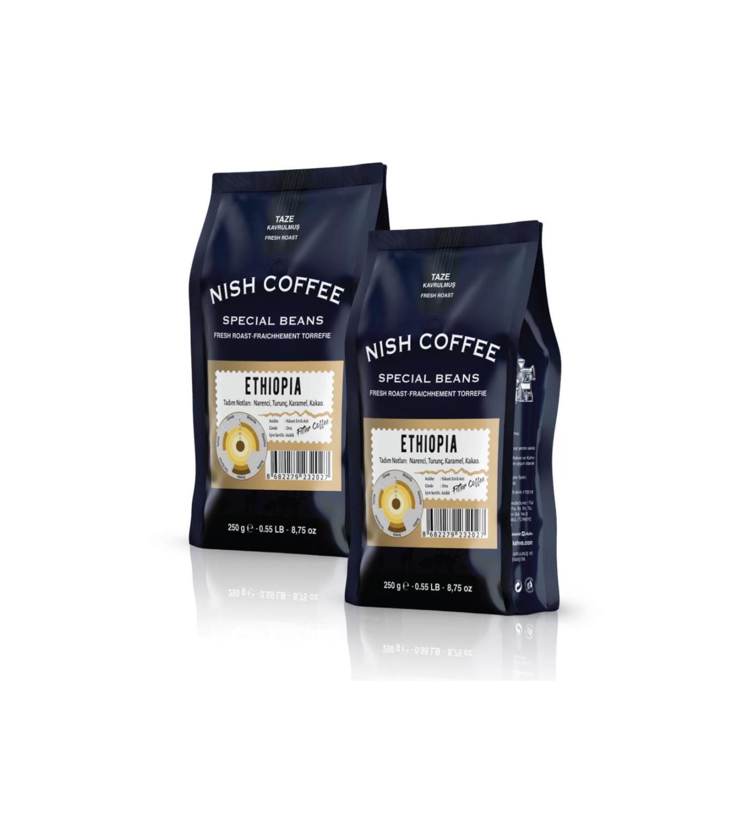 Nish Coffee Nish Filter Coffee Ethiopia 2 X 250 Gr Ground - Buy Online on GoSupps.com