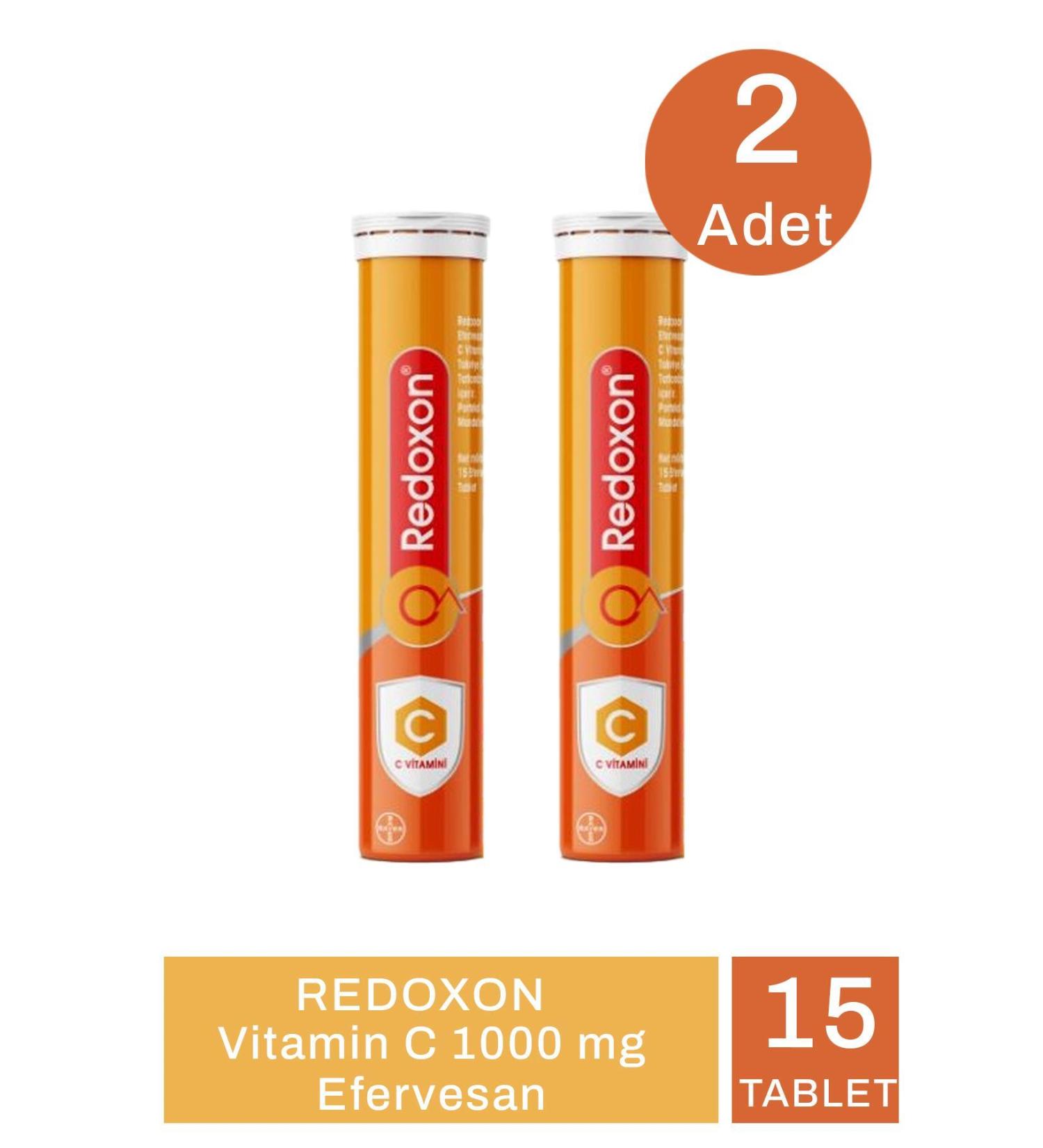Redoxon Vitamin C 1000 mg Effervescent 15 Tablets 2 Pieces