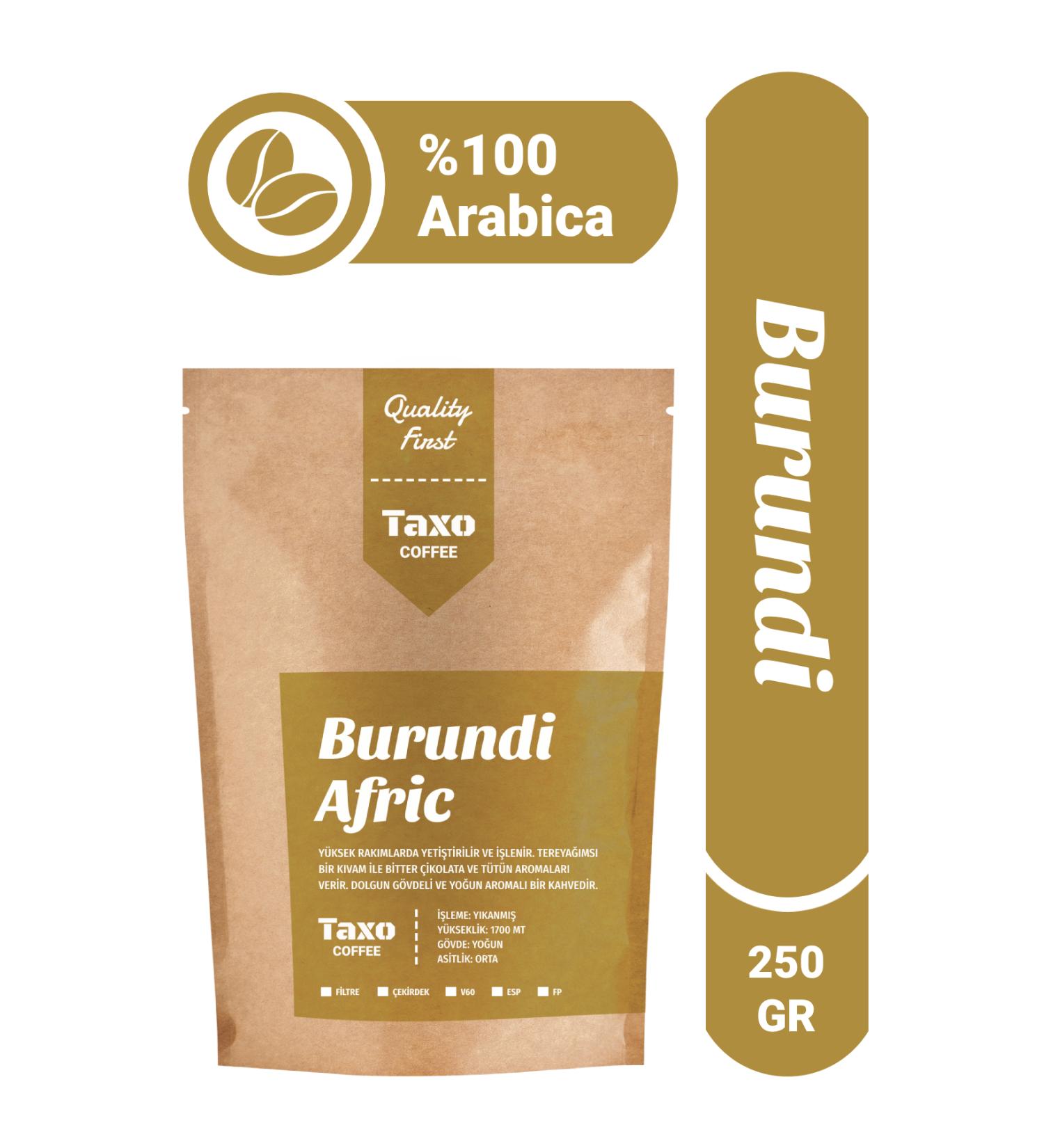 Taxo Coffee Burundi Africa Filter Coffee 250 gr - Buy Online on GoSupps.com