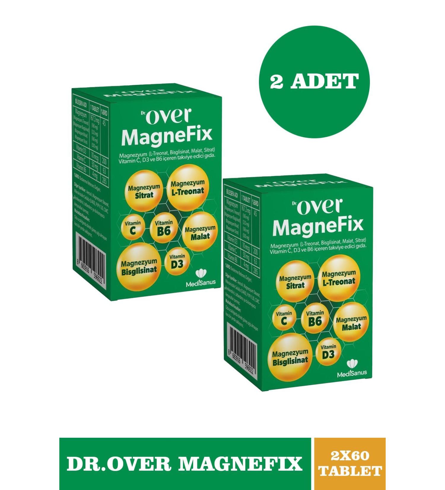 Dr. Over Dr. Over MagneFix 60 Tablets 2 Pieces