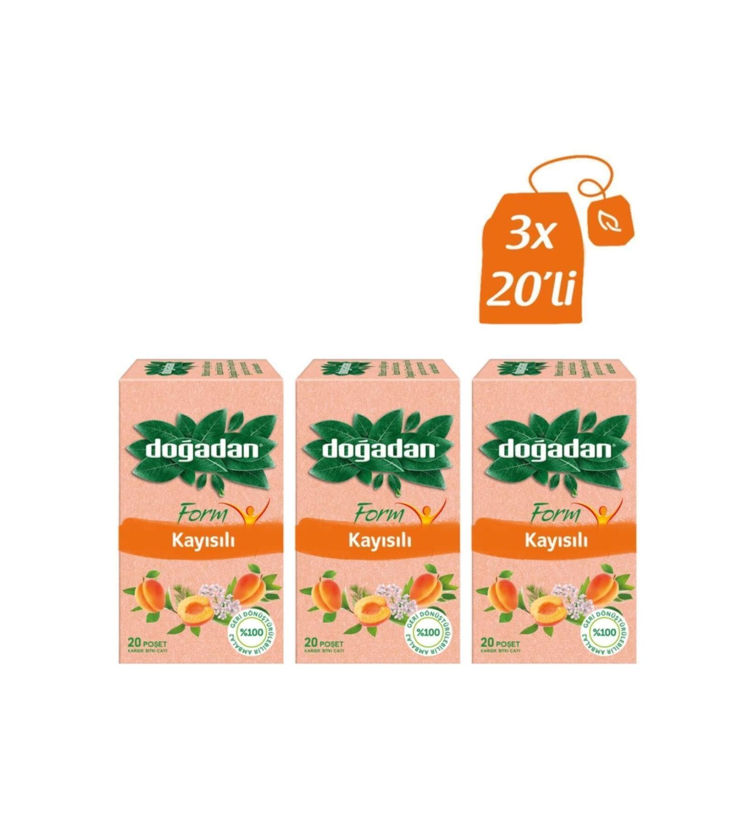 Do adan Form Apricot Mixed Herbal Tea 20 Pieces X 3 Pieces