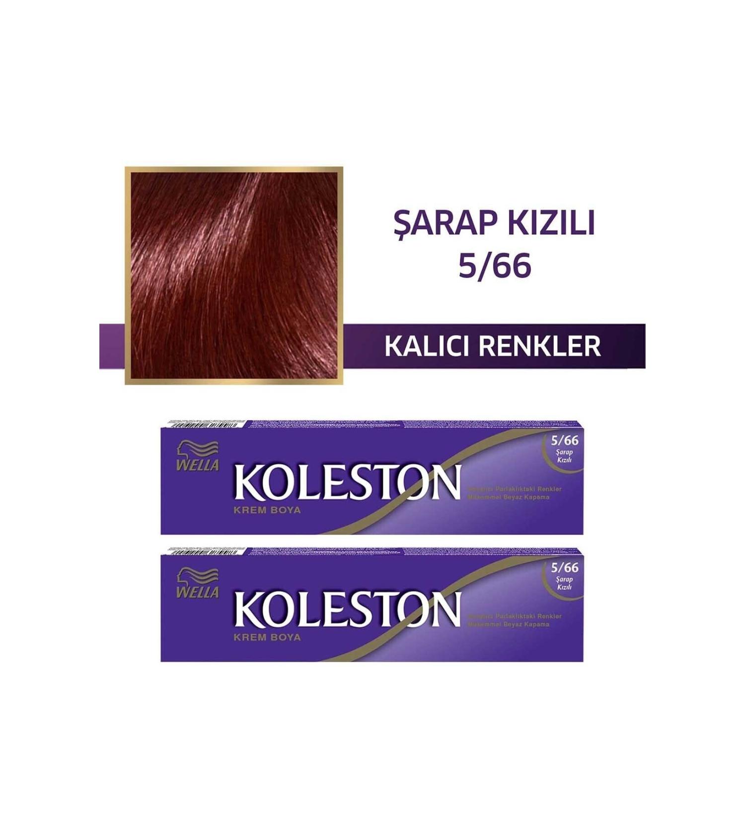 Wella Koleston Tube Hair Dye 5/66 Wine Red X 2 Pieces - Buy Online on GoSupps.com