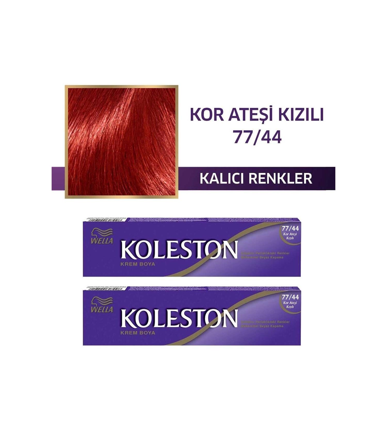 Wella Koleston Tube Hair Dye 77/44 Red Flame X 2 Pieces - Buy Online on GoSupps.com