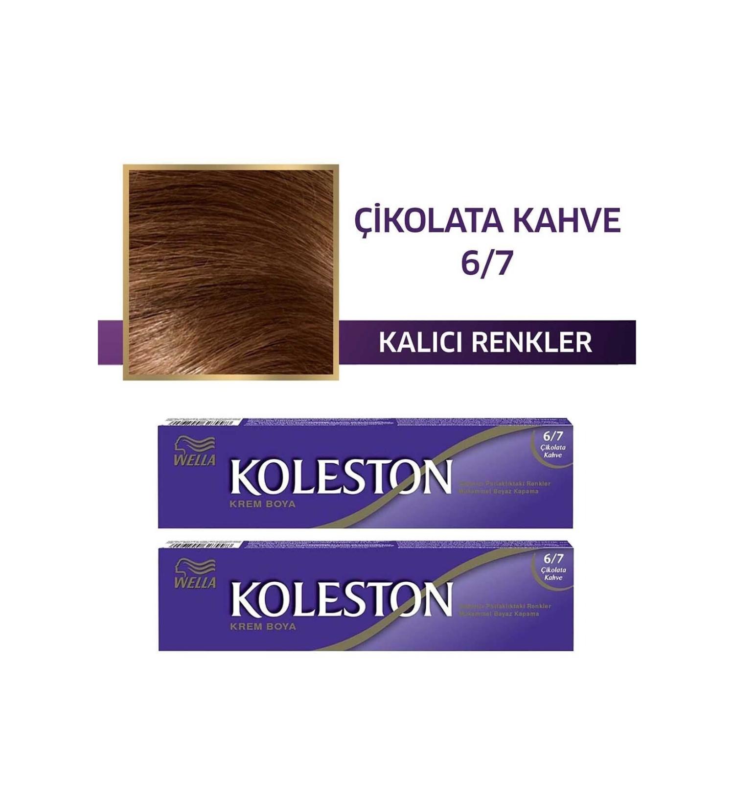 Wella Koleston Tube Hair Dye 6/7 Chocolate Brown X 2 Pieces - Buy Online on GoSupps.com
