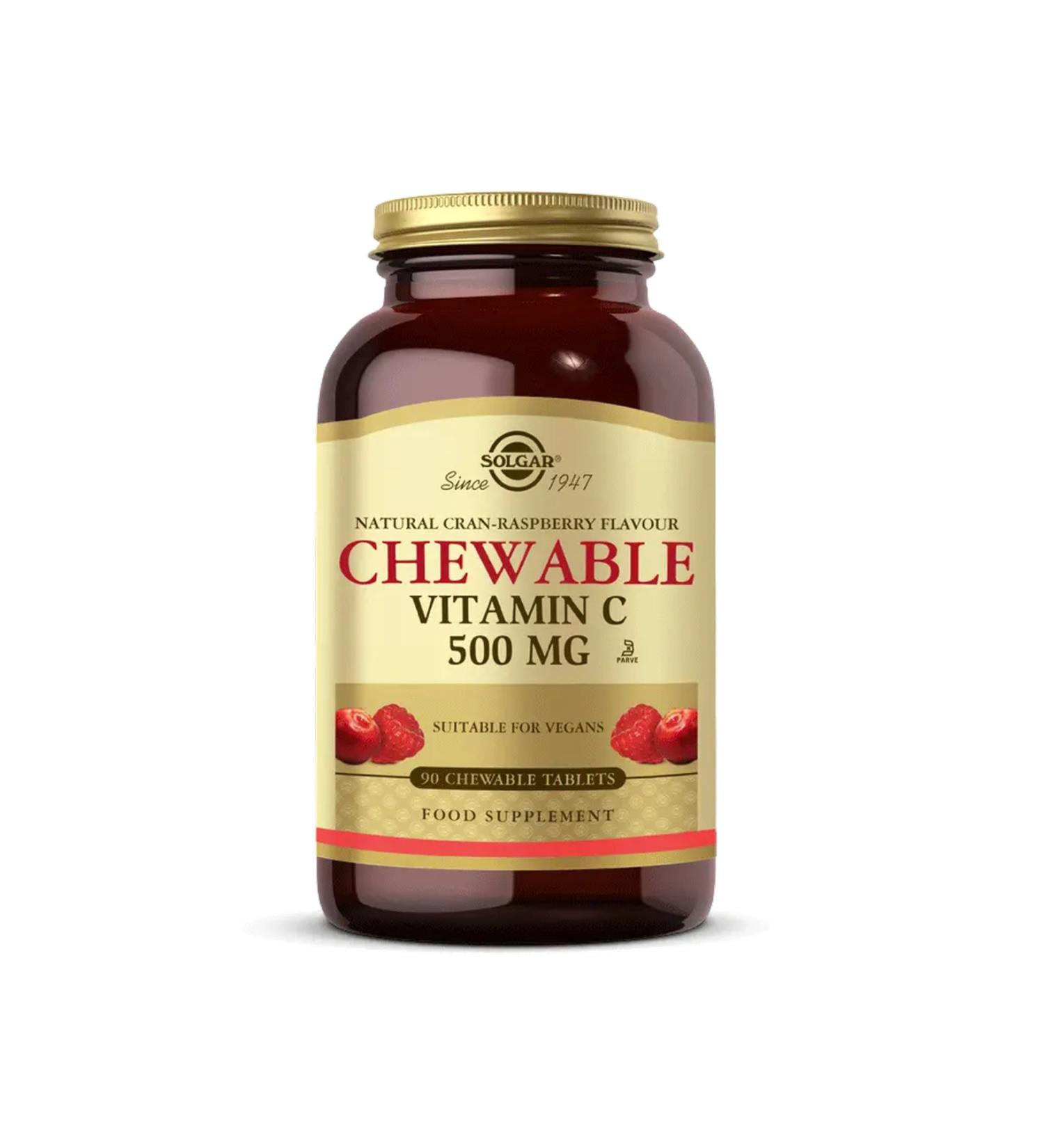 Solgar Chewable Vitamin C 500 mg 90 Tablets