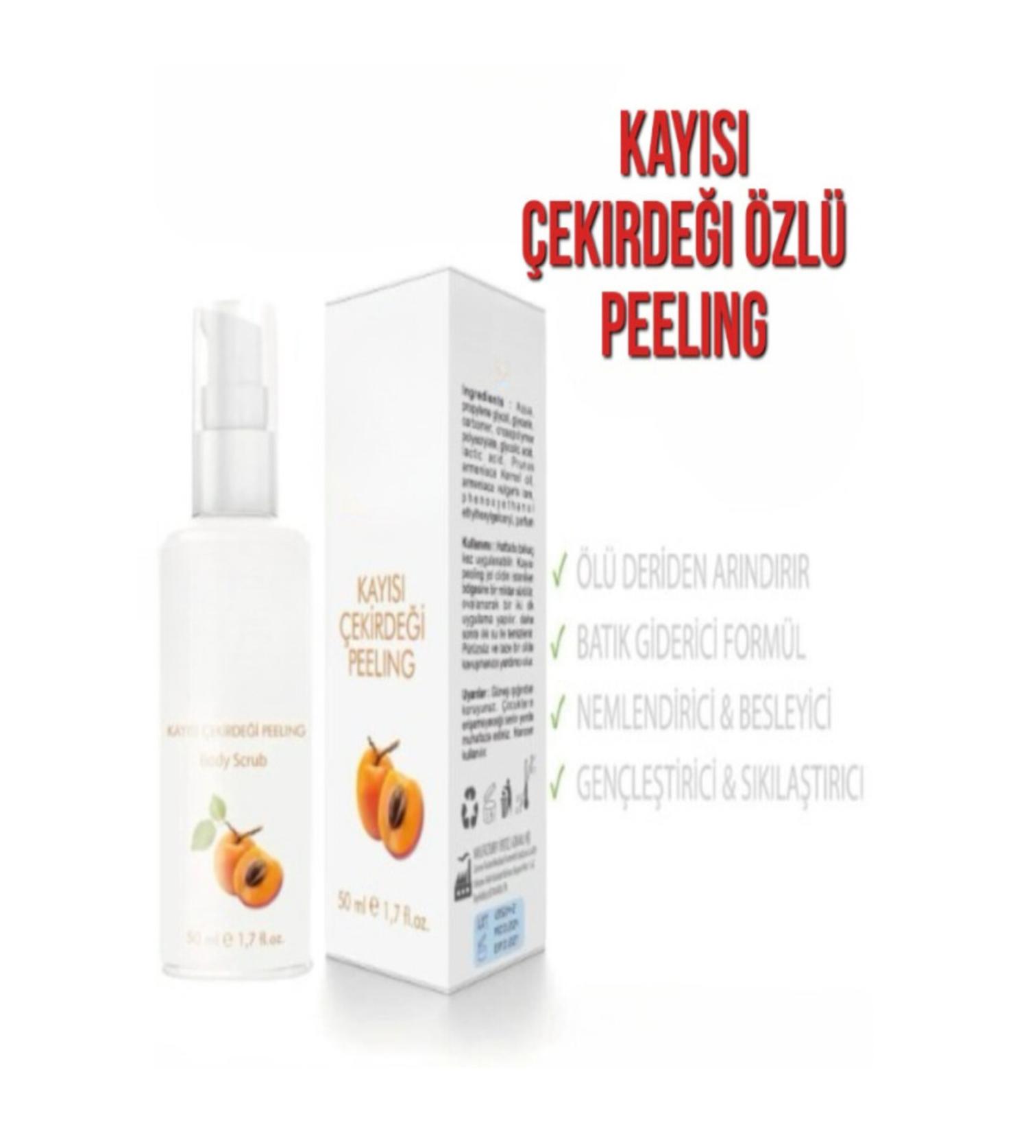 FROM LIPS TO HEART Apricot Kernel Extract Moisturizing and Dead Skin Remover Face and Body Peeling