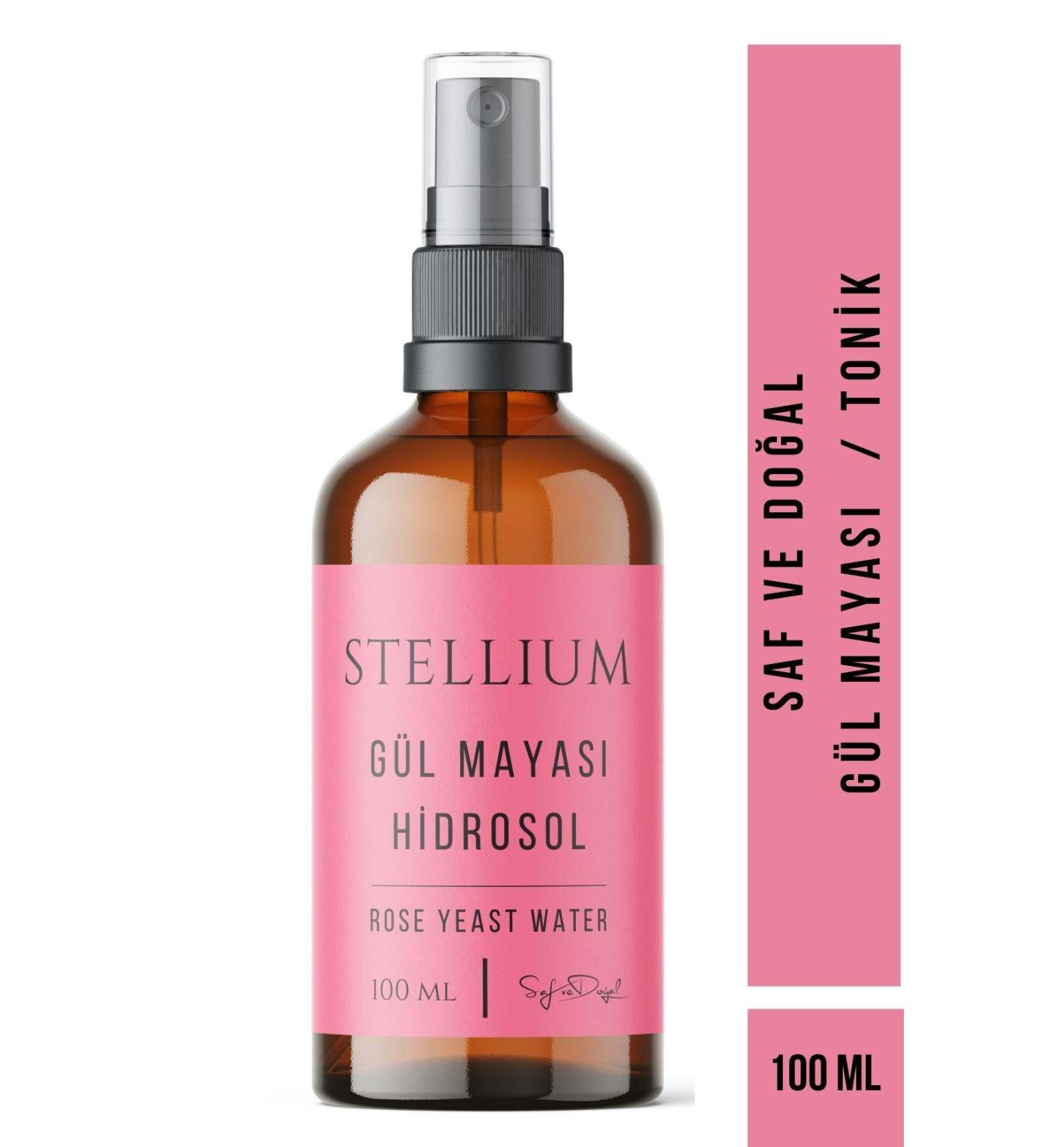 STELLIUM 0 Natural Rose Yeast Water Moisturizing Brightening and Pore Tightening 100 Ml (NOT OIL REMOVED)